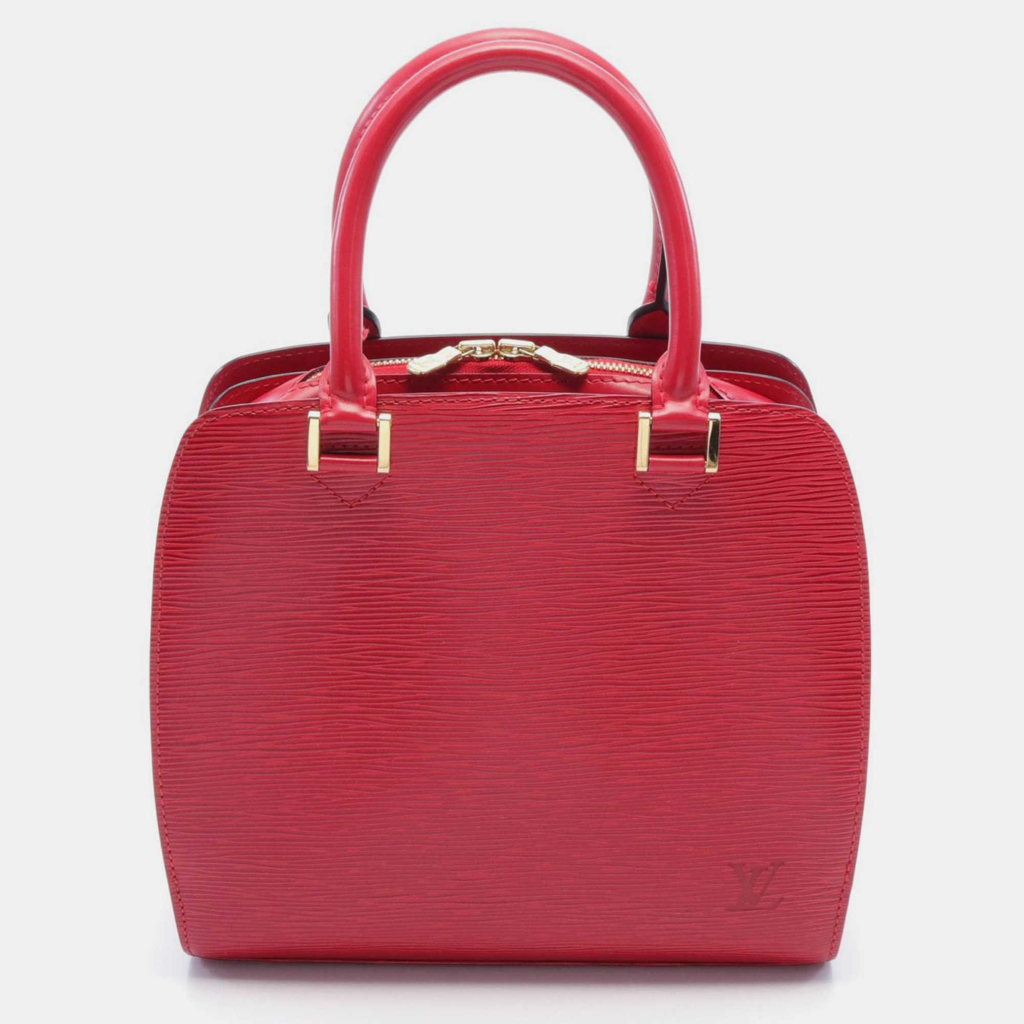 

Louis Vuitton Red Leather Pont Neuf Satchel Bag