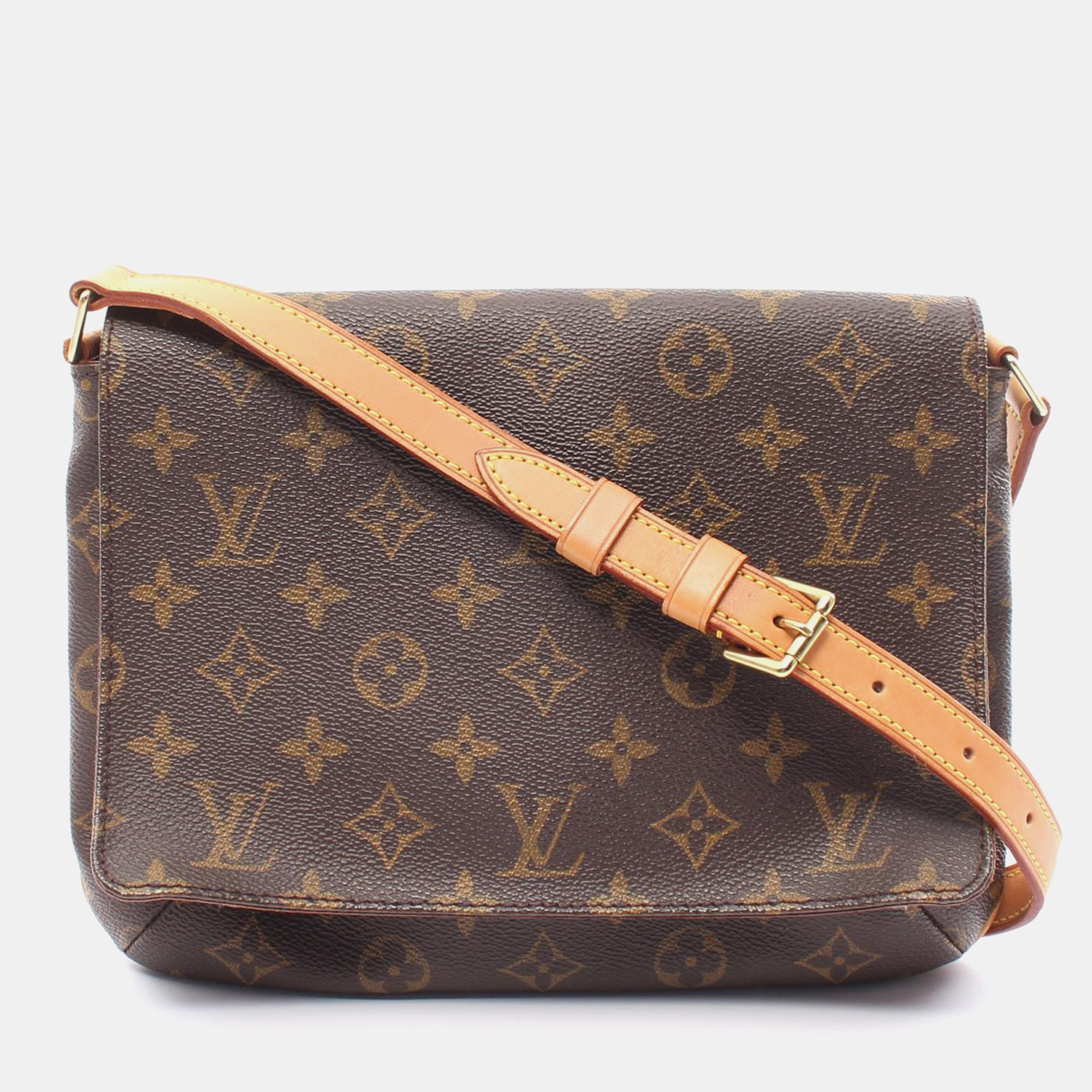 

Louis Vuitton Brown Canvas Musette Tango Shoulder Bag