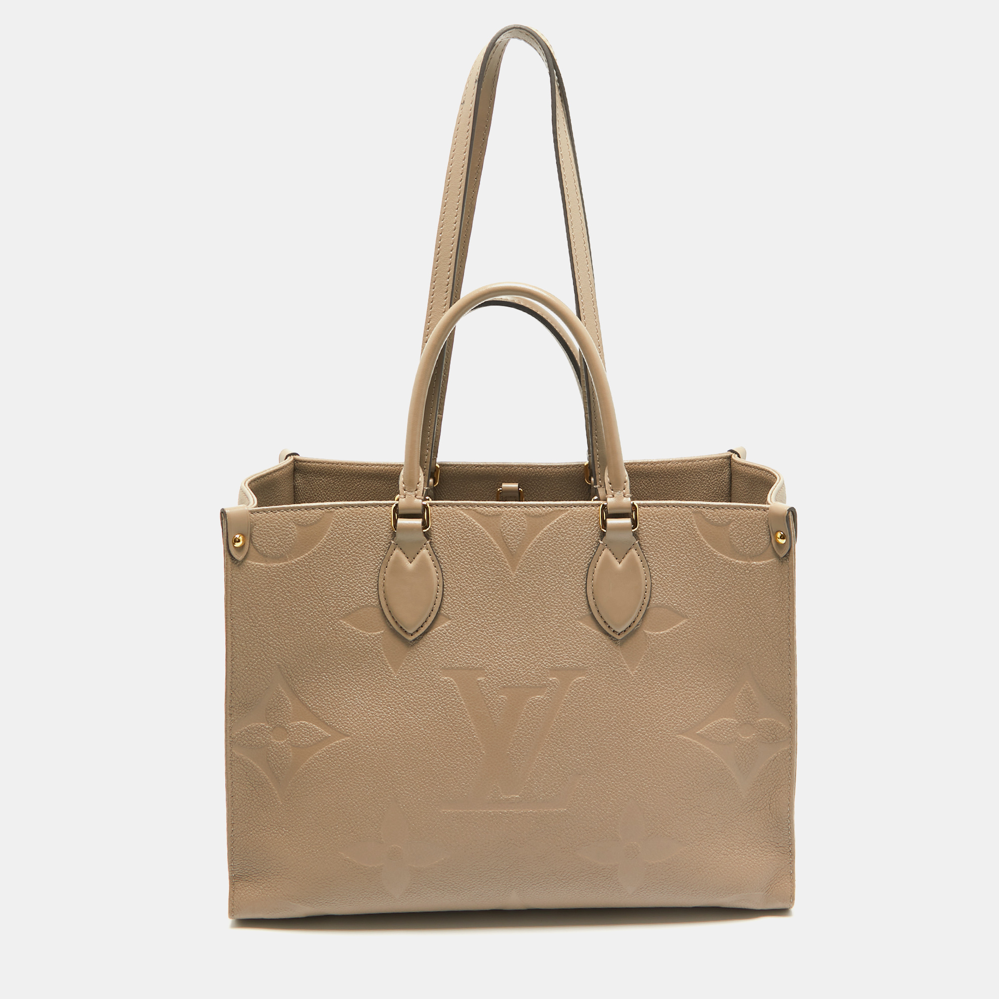 

Louis Vuitton Beige Monogram Empriente Leather Giant Onthego MM Bag