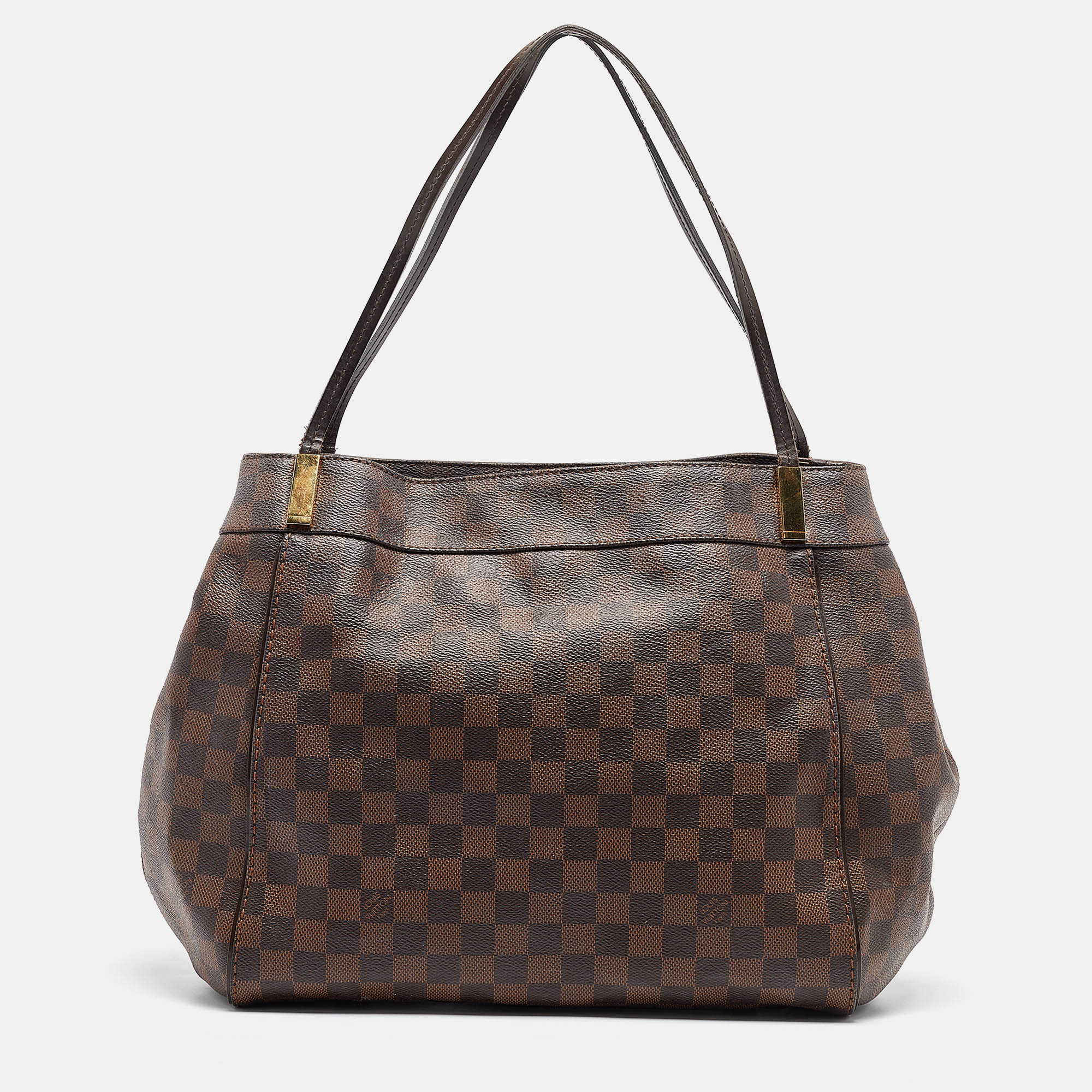 Pre-owned Louis Vuitton Damier Ebene Canvas Marylebone Gm Bag In Brown