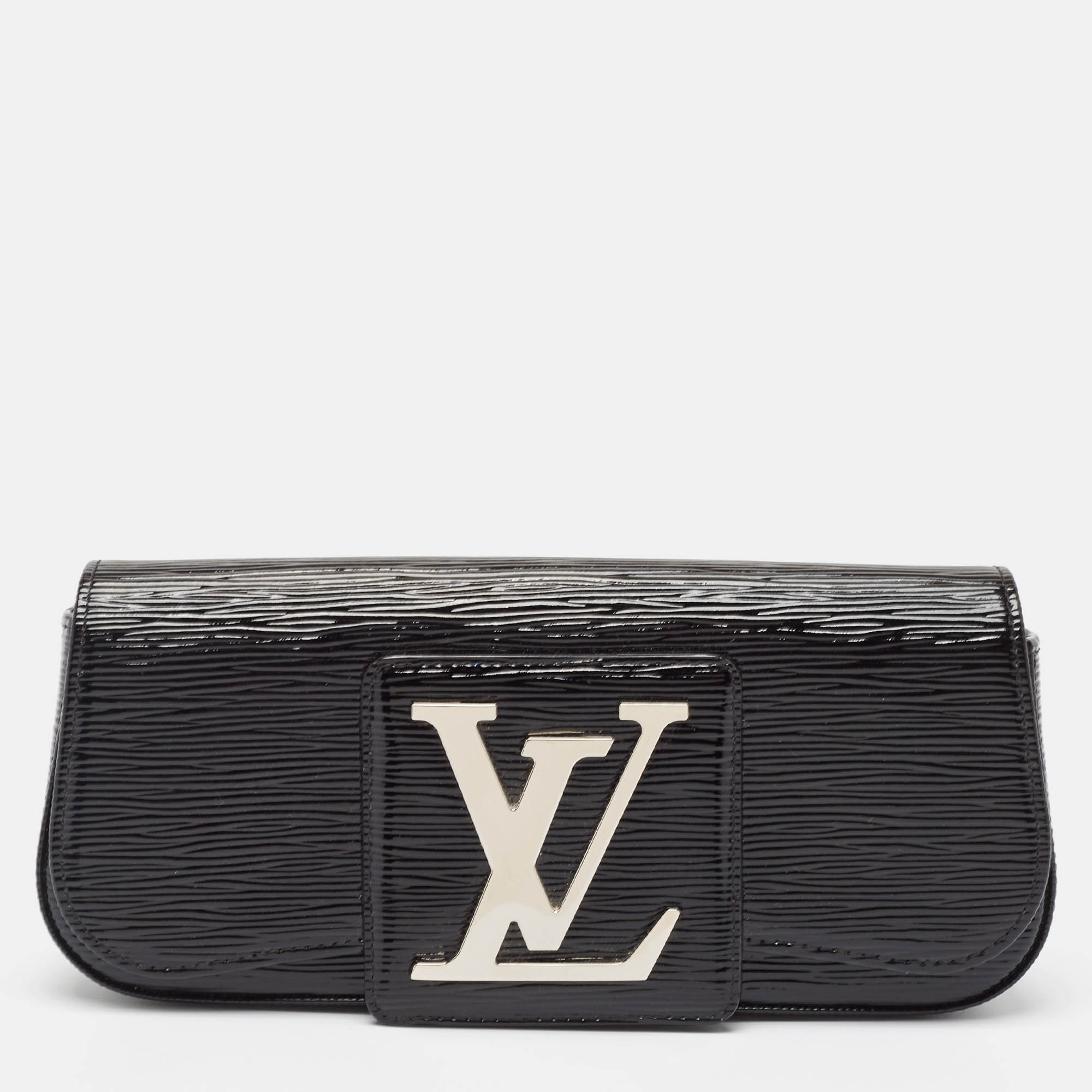 Pre-owned Louis Vuitton Black Electric Epi Leather Sobe Clutch