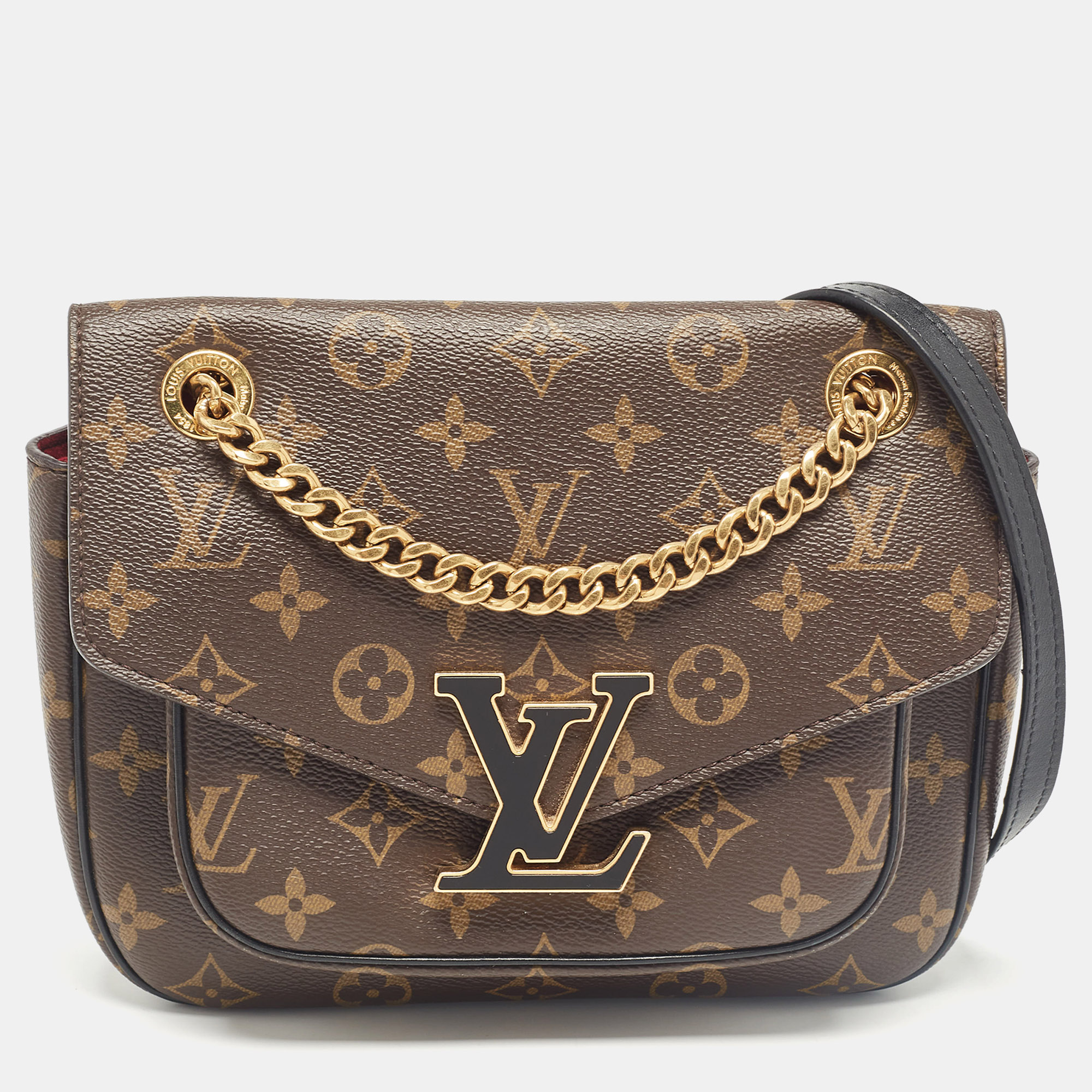 Pre-owned Louis Vuitton Monogram Canvas Passy Bag In Brown