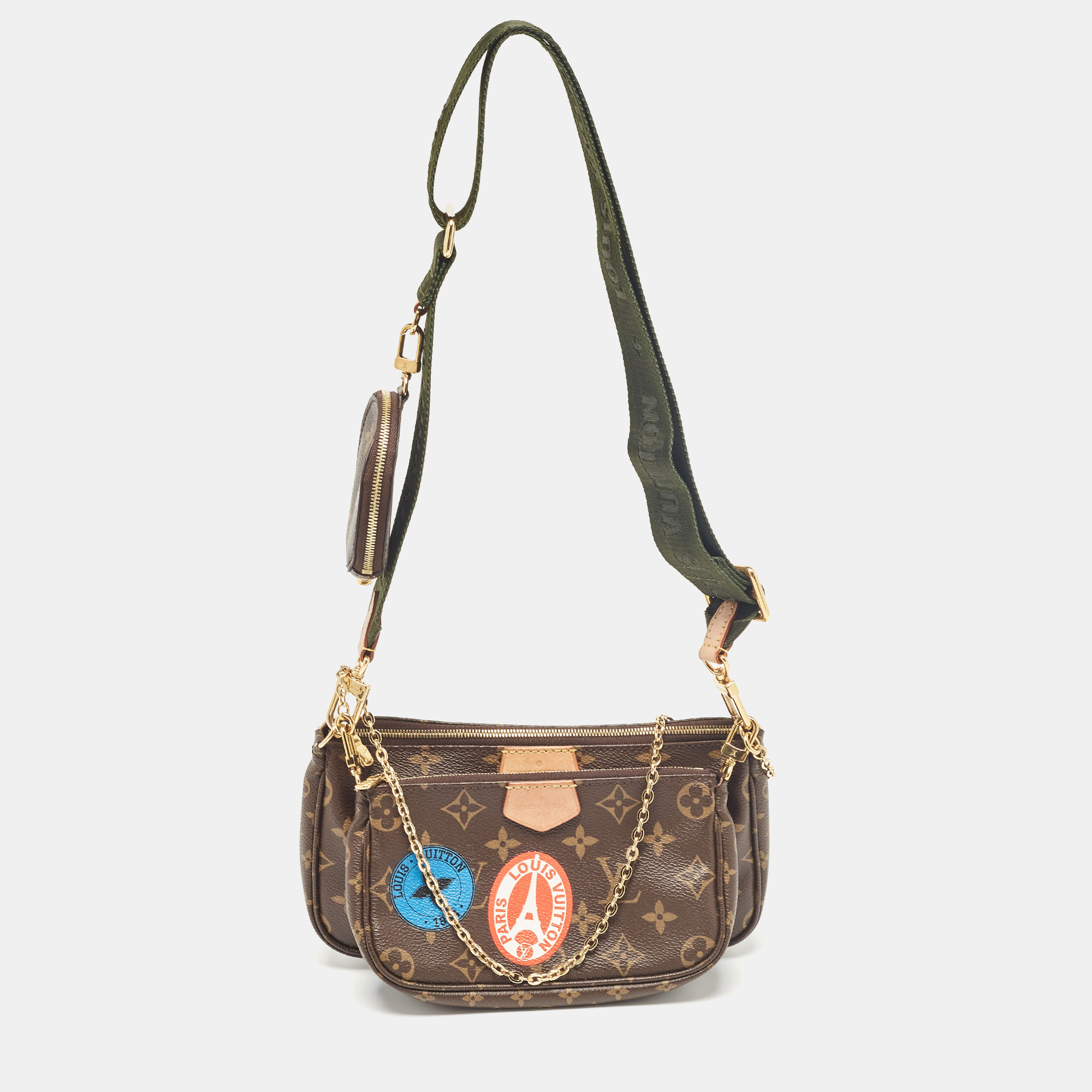 

Louis Vuitton Khaki Monogram Canvas My LV World Tour Multi Pochette Accessoires, Brown