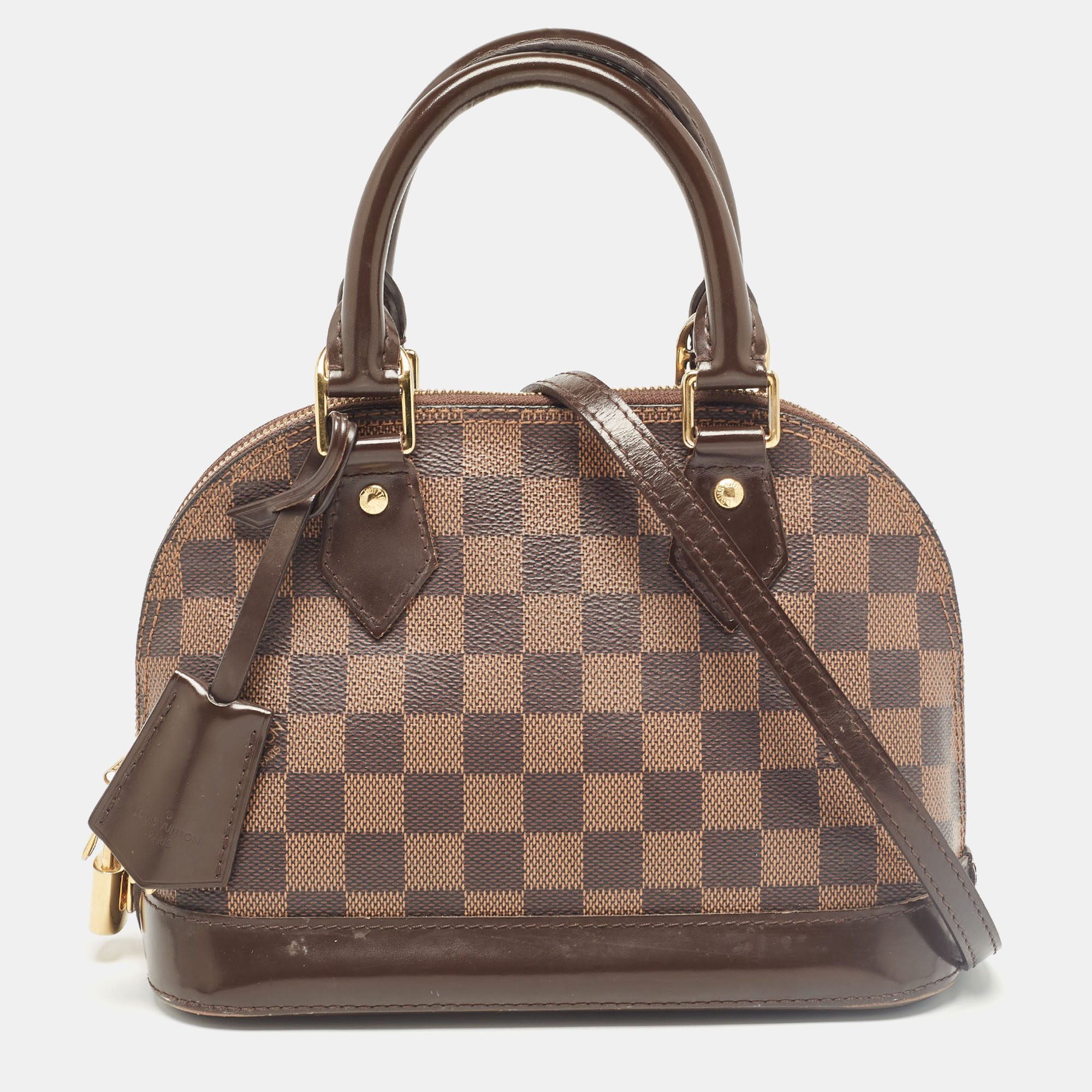 

Louis Vuitton Damier Ebene Canvas Alma BB Bag, Brown