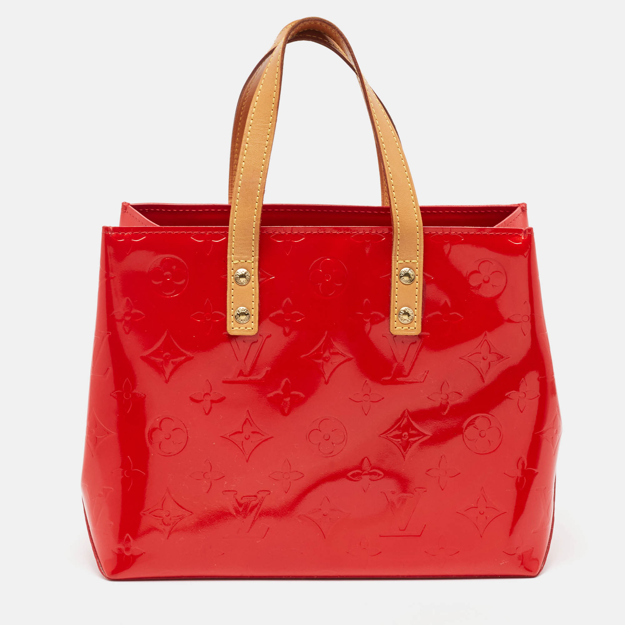 

Louis Vuitton Red Monogram Vernis Reade PM Bag