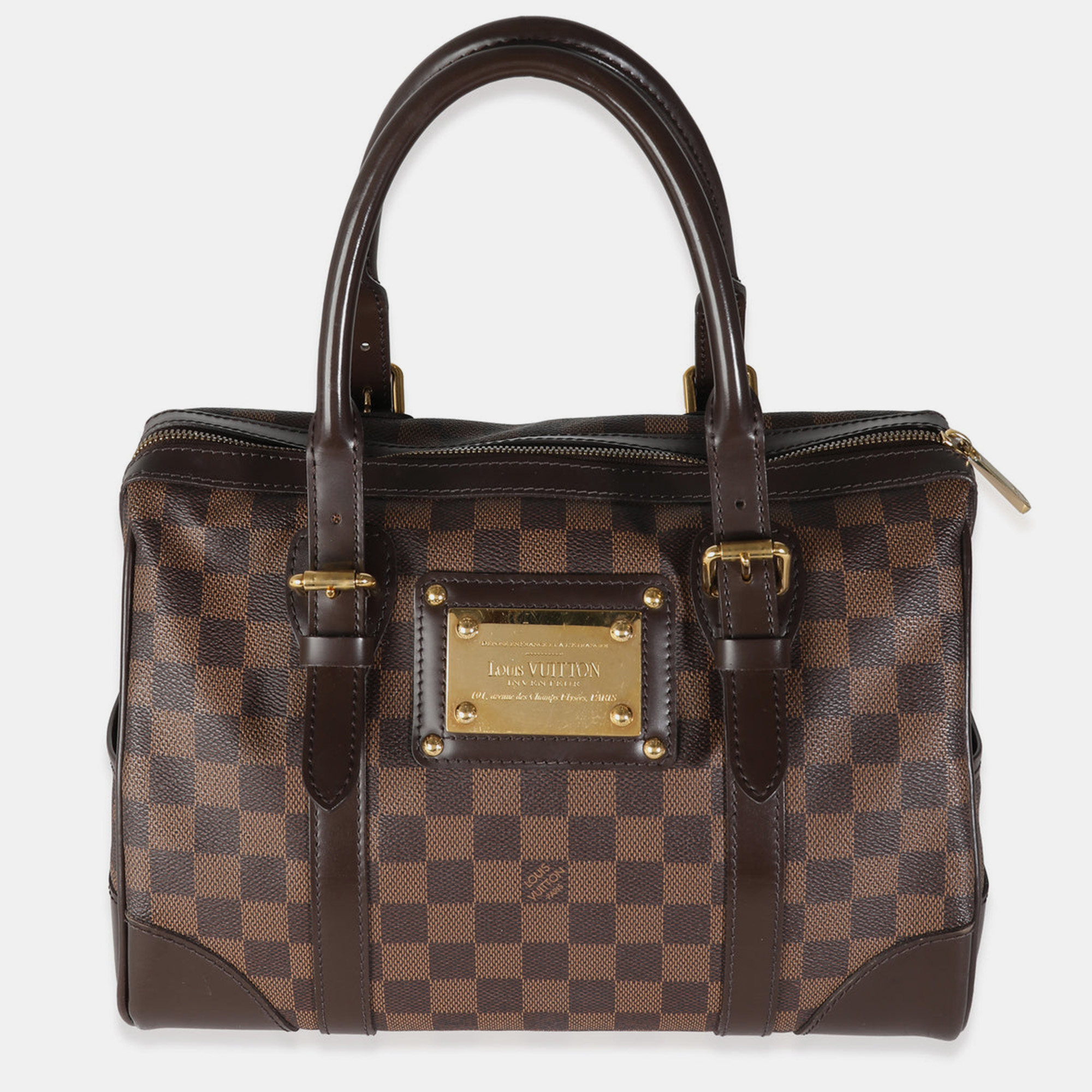 

Louis Vuitton Brown Damier Ebene Canvas Berkeley Satchel