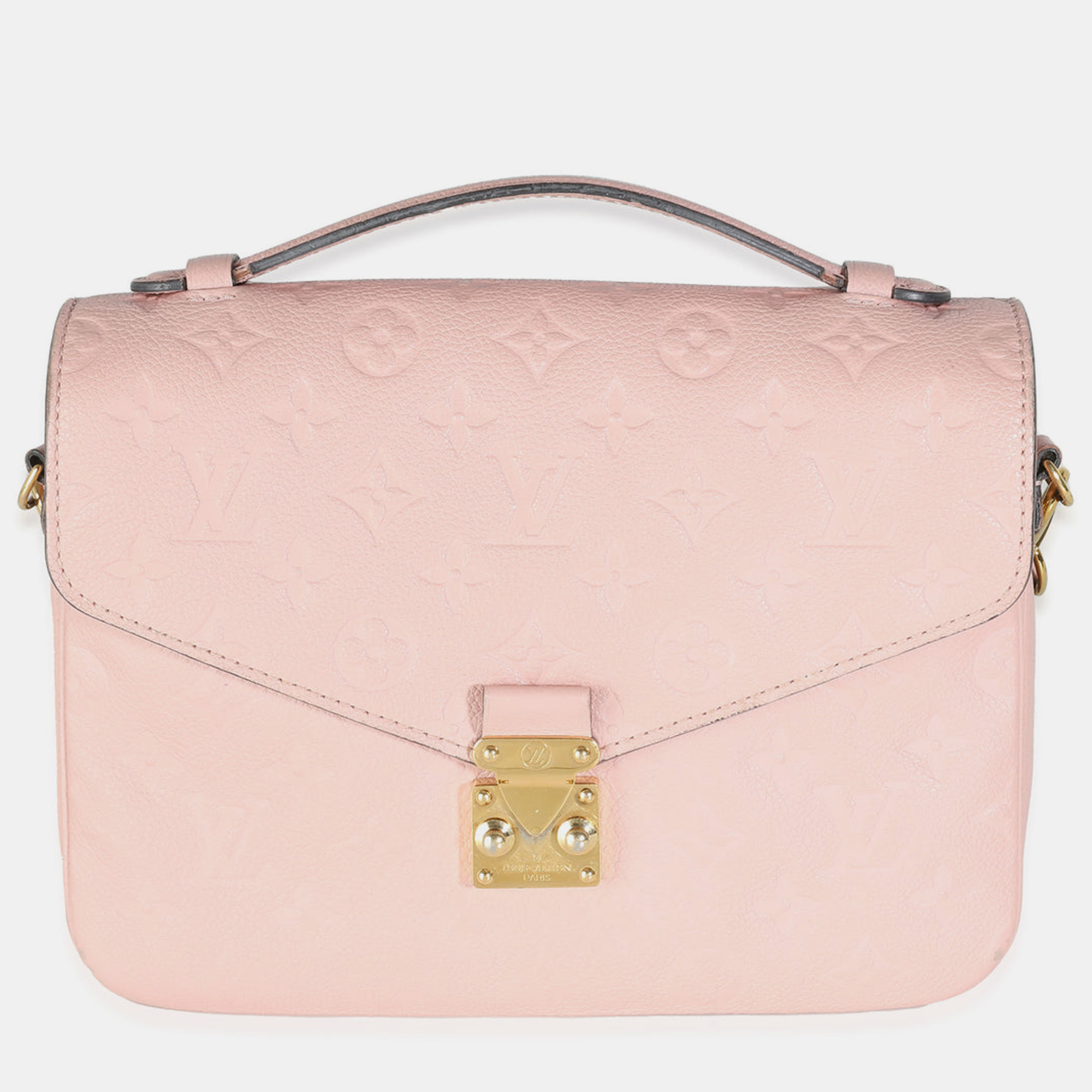 

Louis Vuitton Rose Poudre Monogram Empreinte Leather Pochette Metis Shoulder Bag, Pink