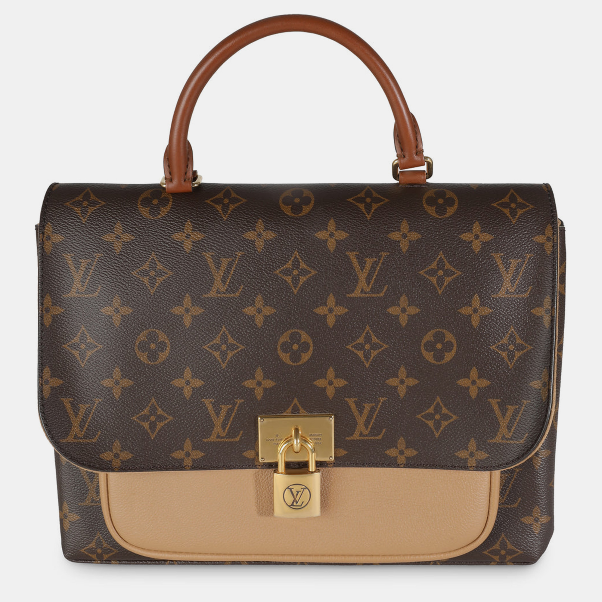 

Louis Vuitton Sesame Monogram Canvas Marignan Top Handle Bag, Brown