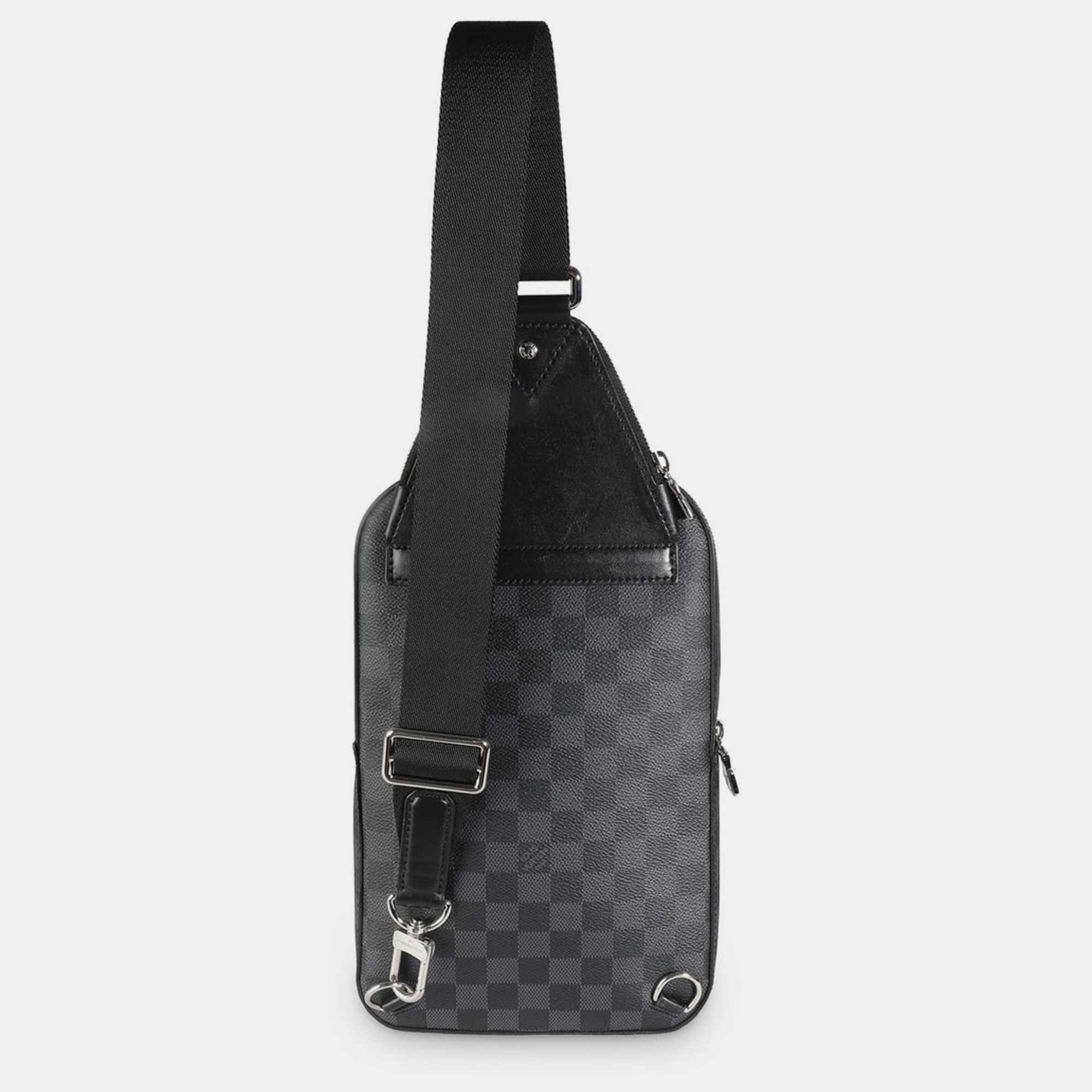 Pre-owned Louis Vuitton Damier Graphite Canvas Avenue Sling Shoulder Bag In Black