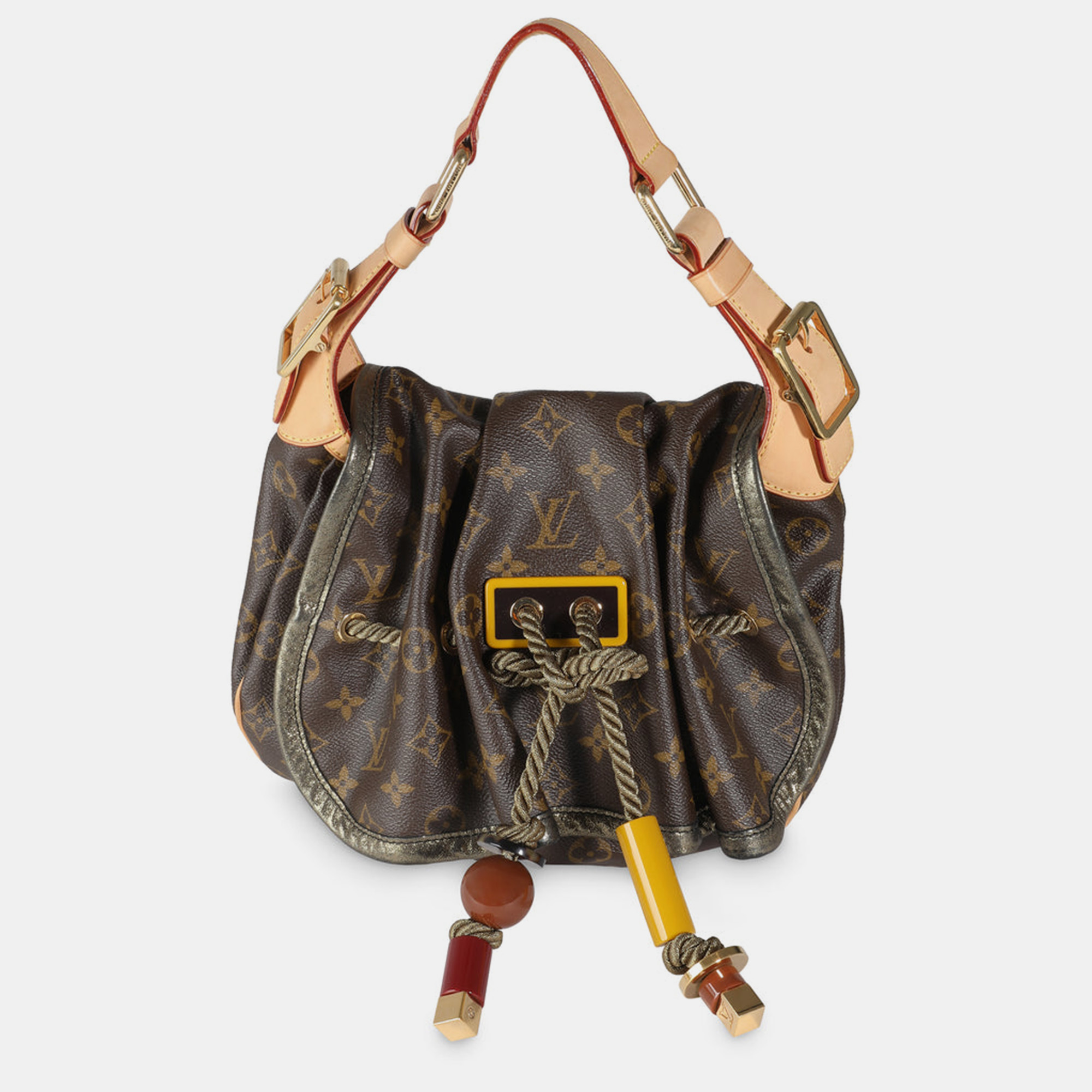 

Louis Vuitton Brown Monogram Canvas Kalahari PM Hobo Bag