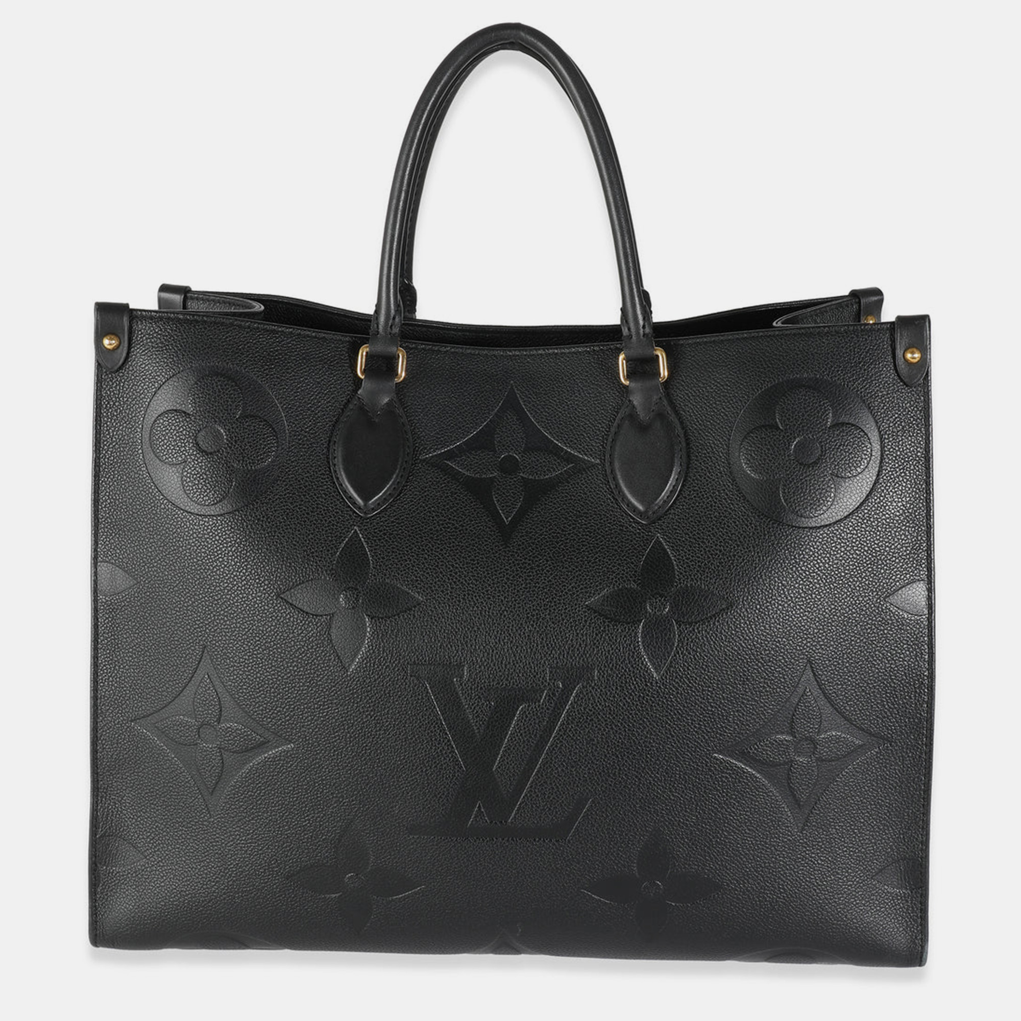 

Louis Vuitton Black Monogram Giant Empreinte Leather Onthego GM Tote Bag