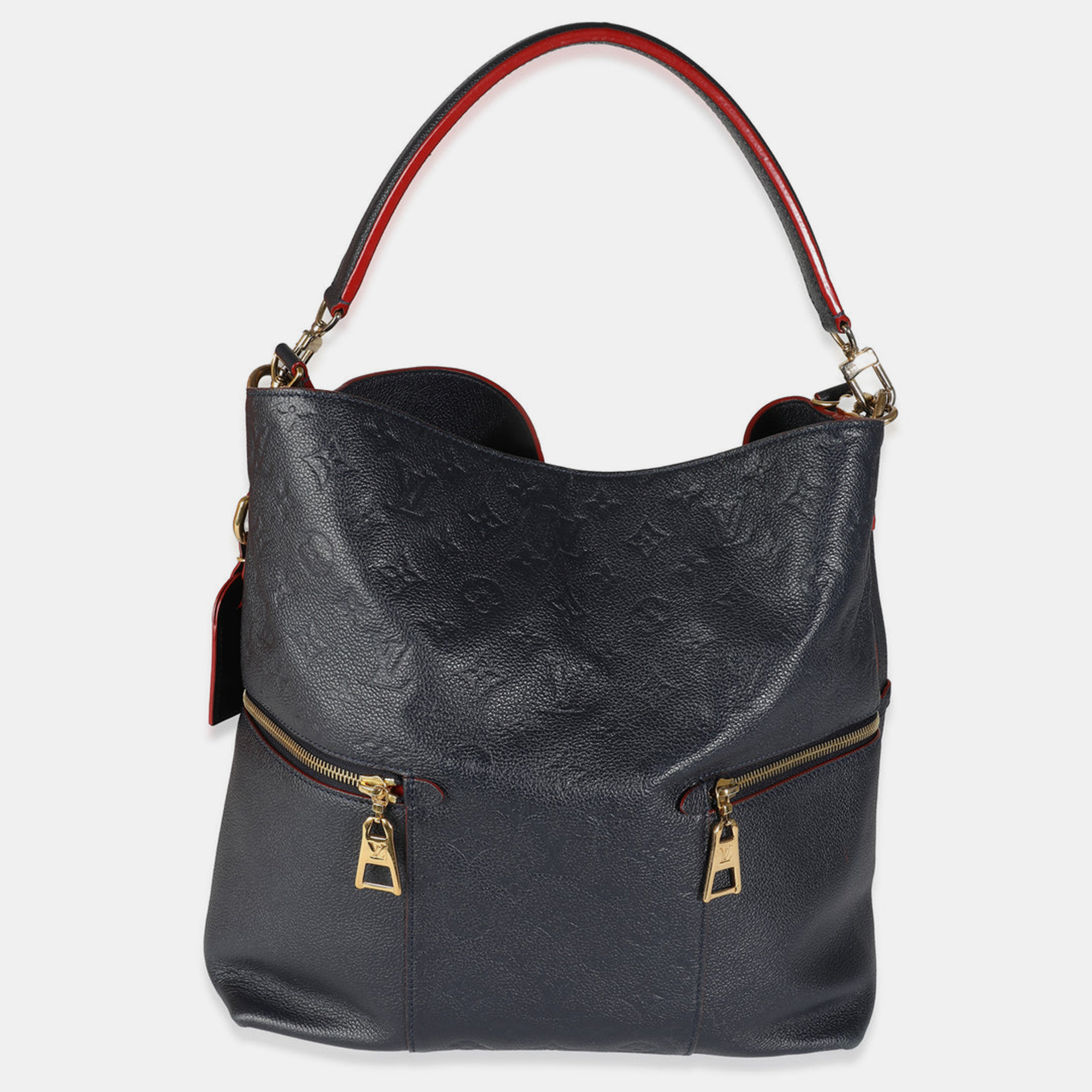 

Louis Vuitton Marine Rouge Monogram Empreinte Leather Melie Hobo Bag, Black