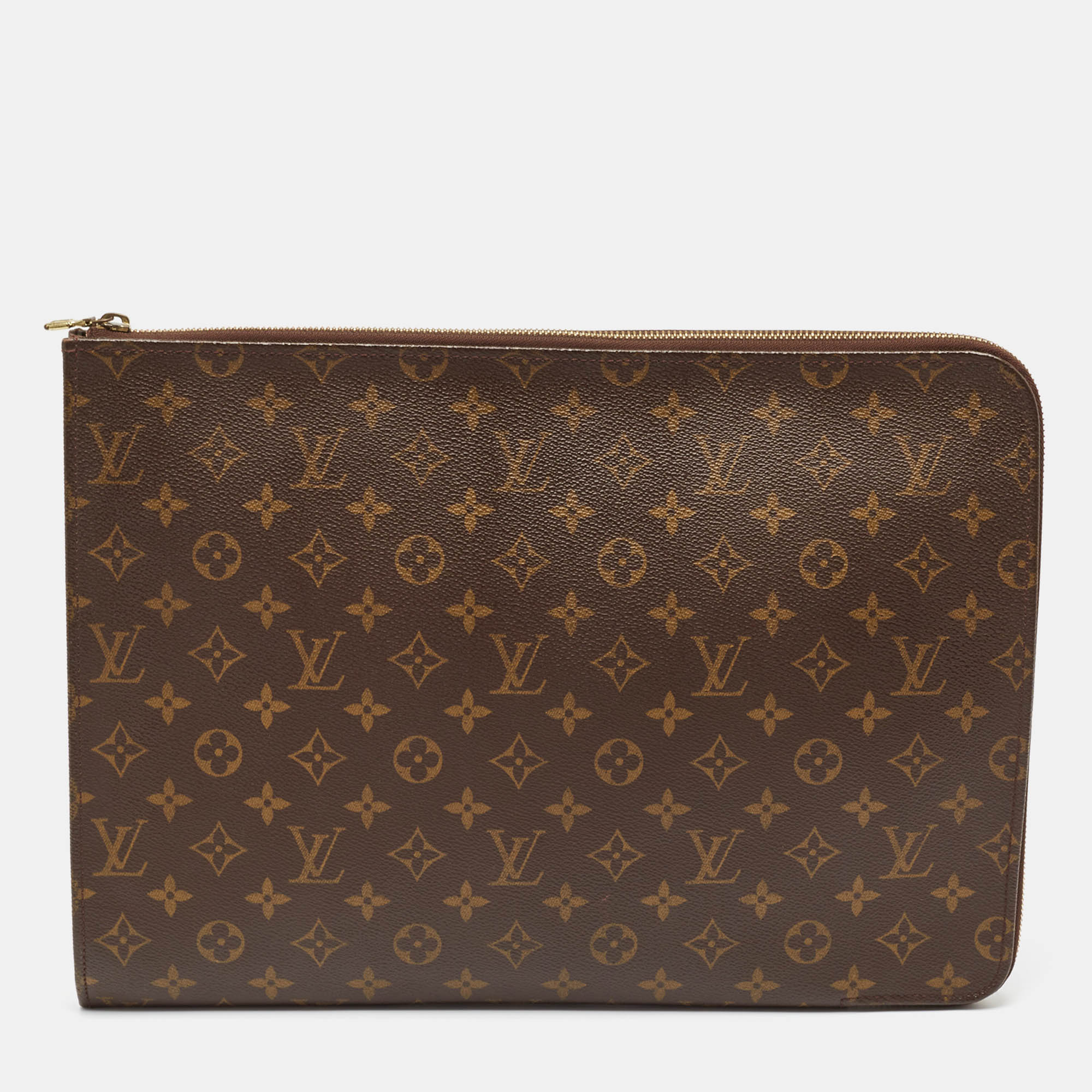 

Louis Vuitton Monogram Canvas Etui Voyage GM Pouch, Brown