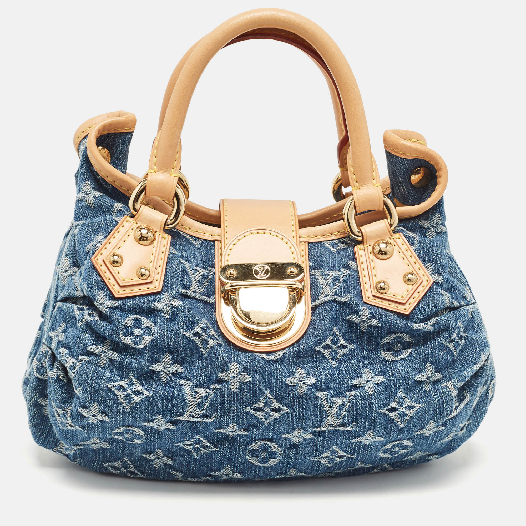 

Louis Vuitton Blue Denim Monogram Pleaty Bag