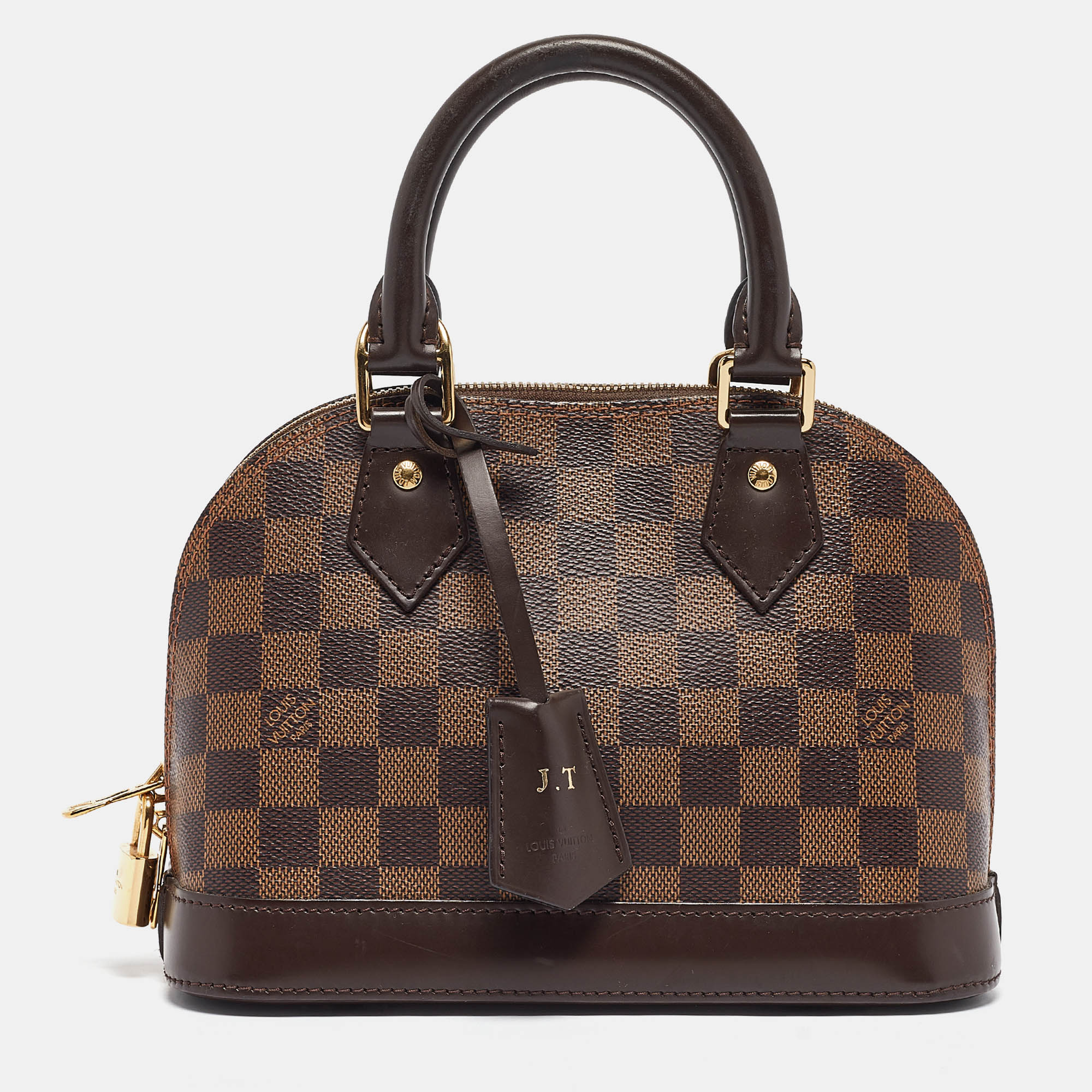 

Louis Vuitton Damier Ebene Canvas Alma BB Bag, Brown