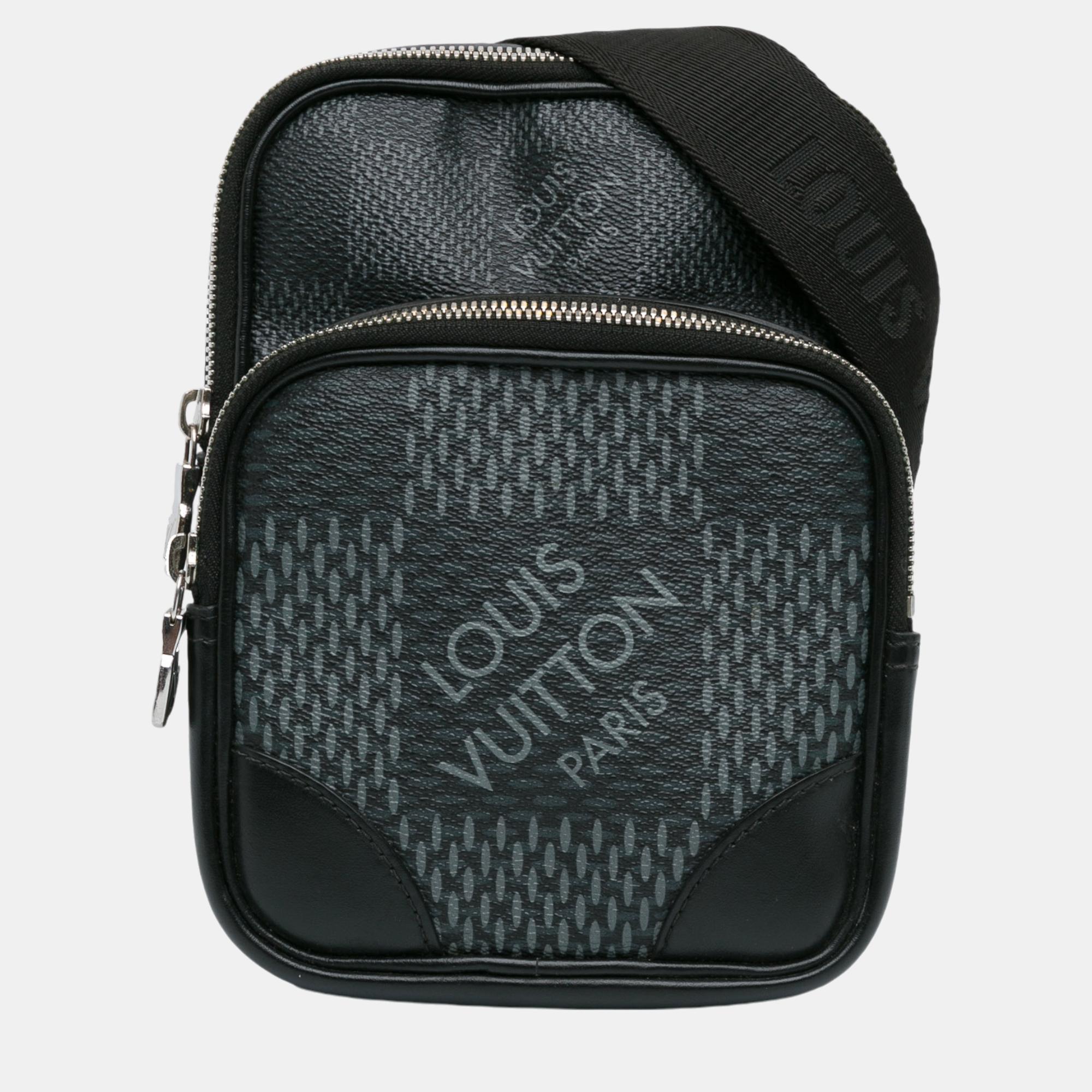 

Louis Vuitton Black Damier Graphite 3D Amazone Sling Bag