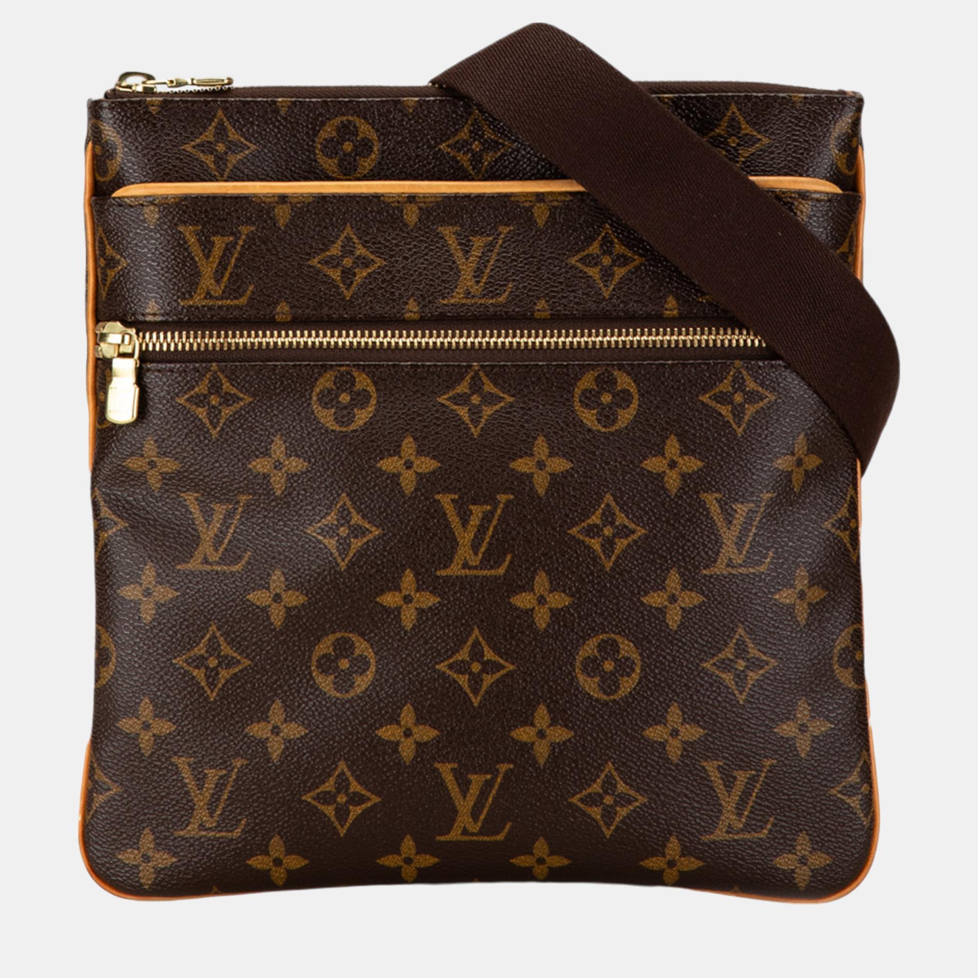 

Louis Vuitton Brown Monogram Pochette Valmy