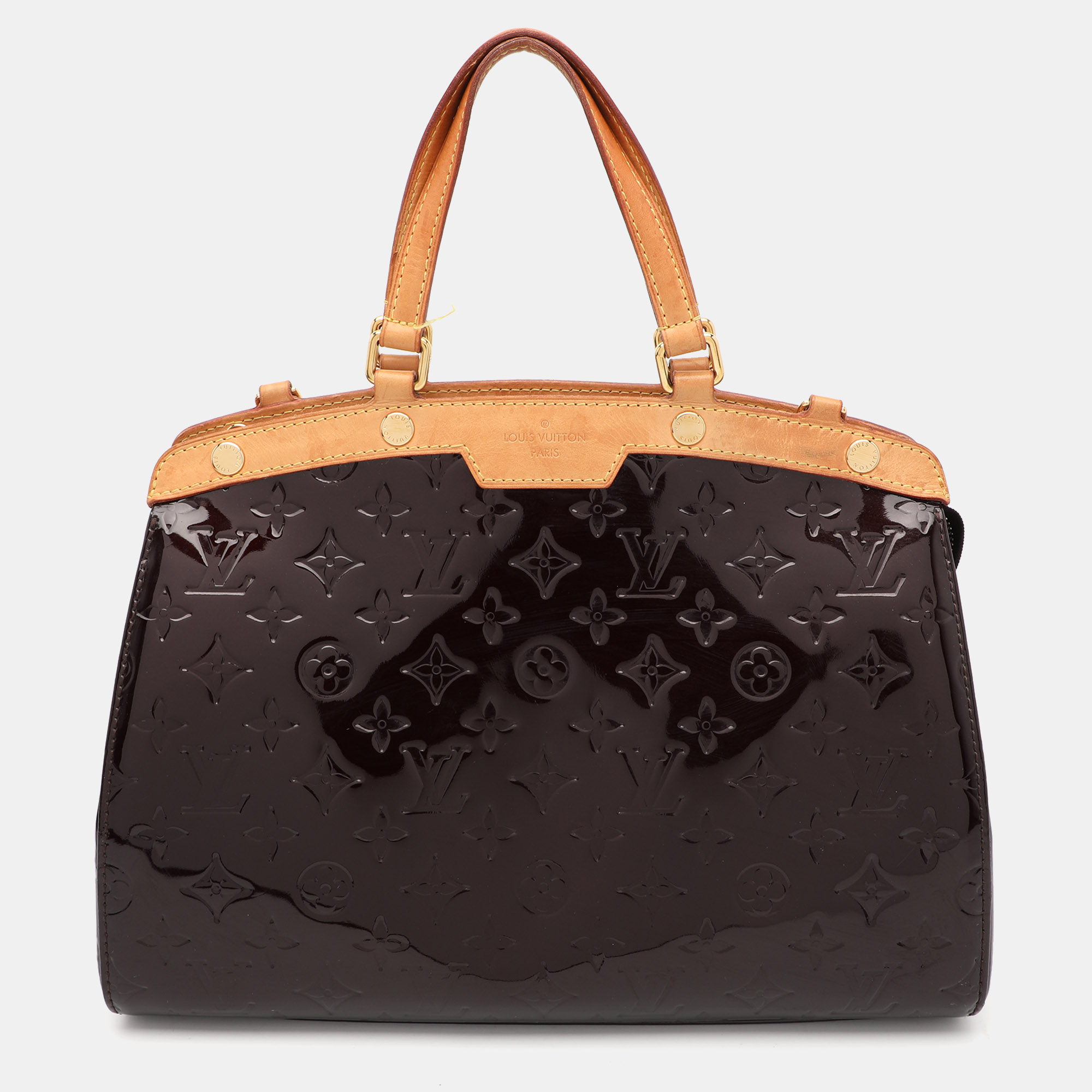 

Louis Vuitton Amarante Monogram Vernis Brea MM Bag, Burgundy