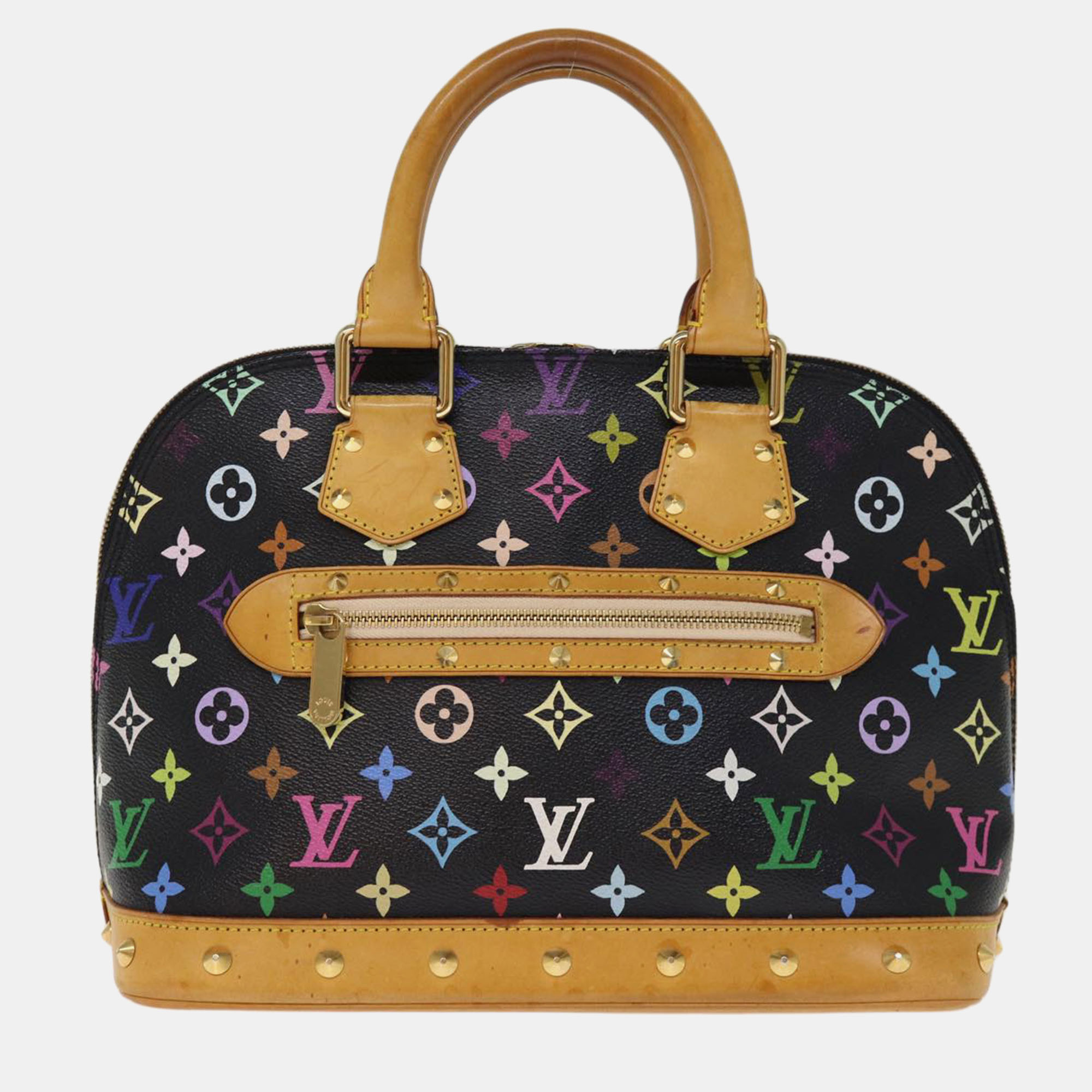 

Louis Vuitton Black Monogram Multicolor Canvas Alma PM Satchel