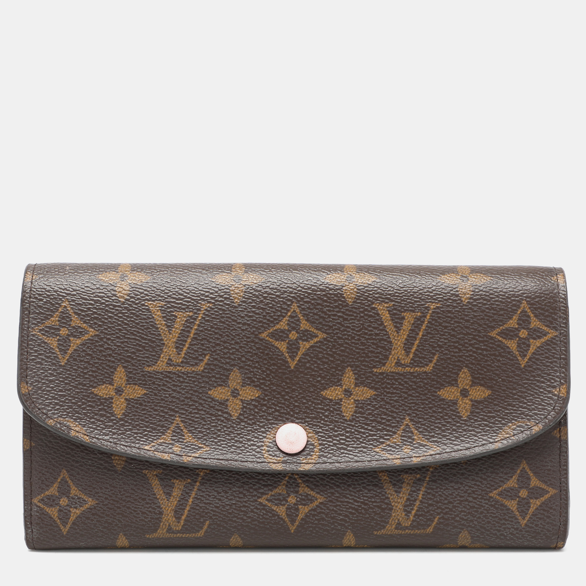 

Louis Vuitton Monogram Canvas and Leather Emilie Continental Wallet, Brown