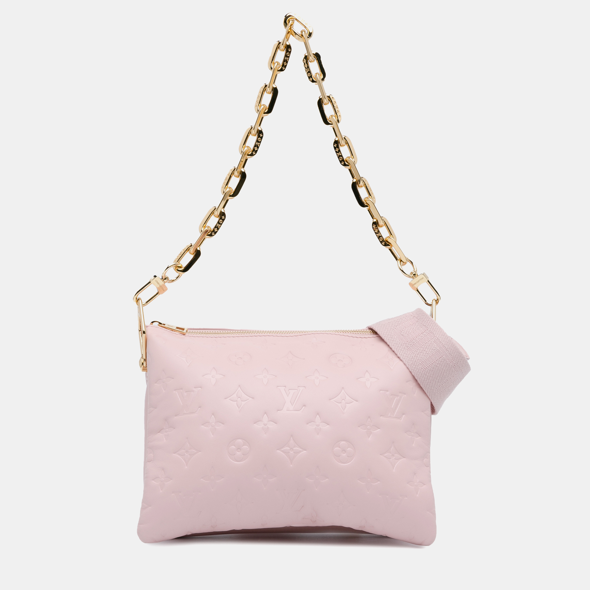 

Louis Vuitton Pink Monogram Empreinte Leather Coussin PM Shoulder Bag