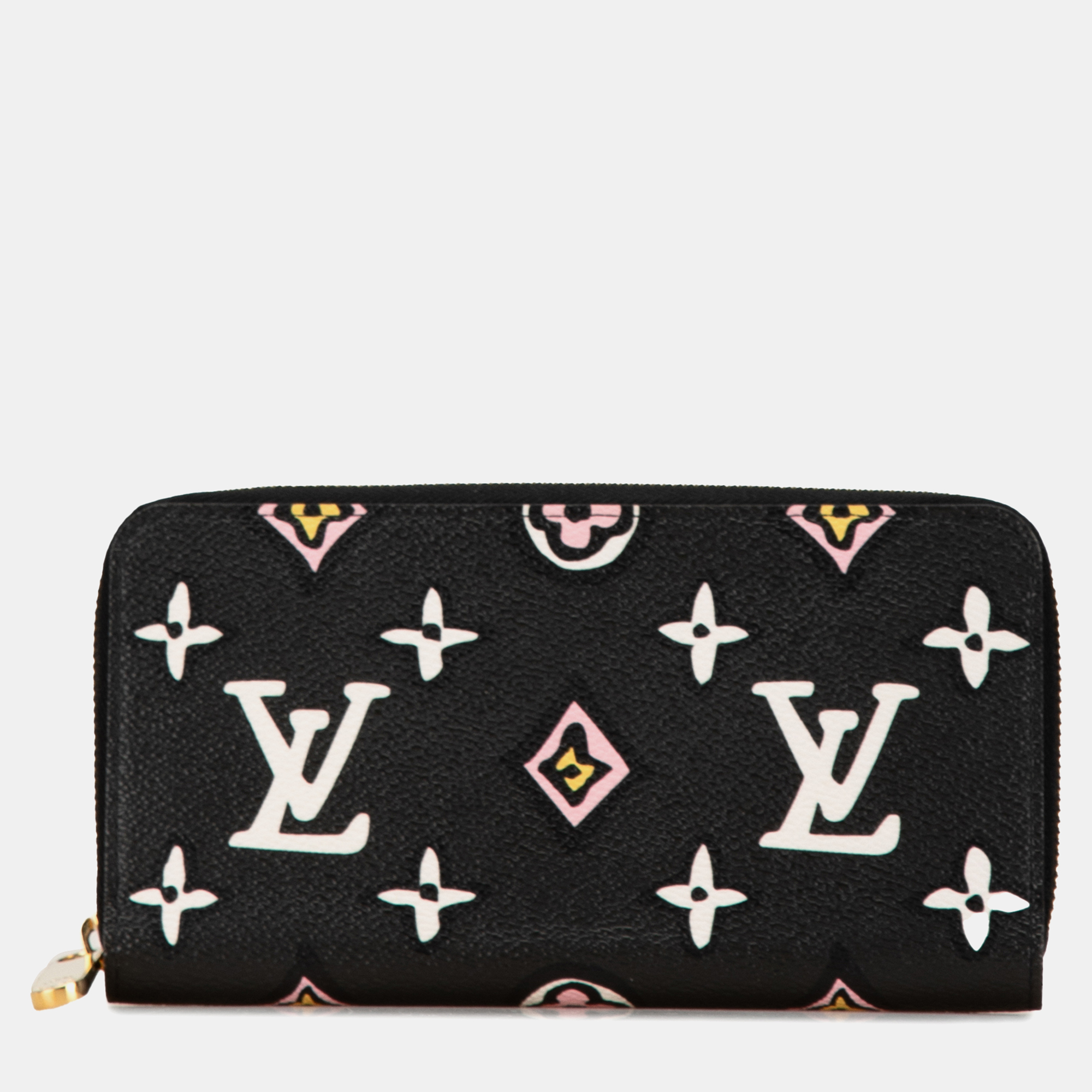 

Louis Vuitton Black Monogram Giant Canvas Wild At Heart Zippy Wallet