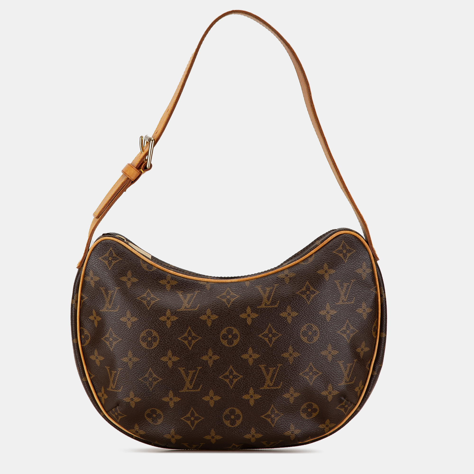 Pre-owned Louis Vuitton Monogram Croissant Mm Bag In Brown