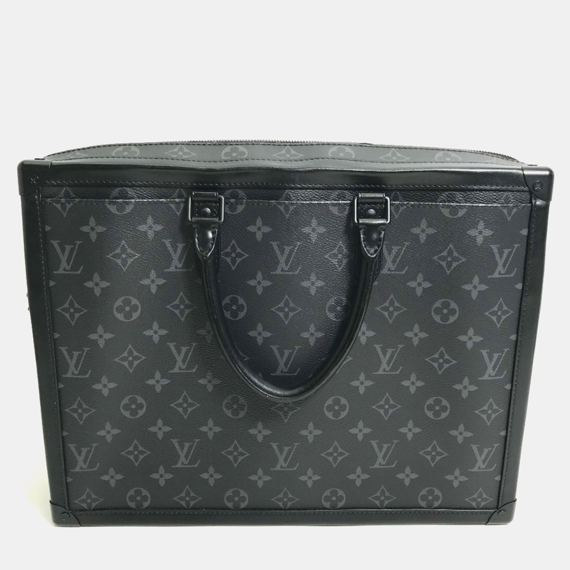 

Louis Vuitton Black Monogram Eclipse Canvas Soft Trunk Briefcase Bag