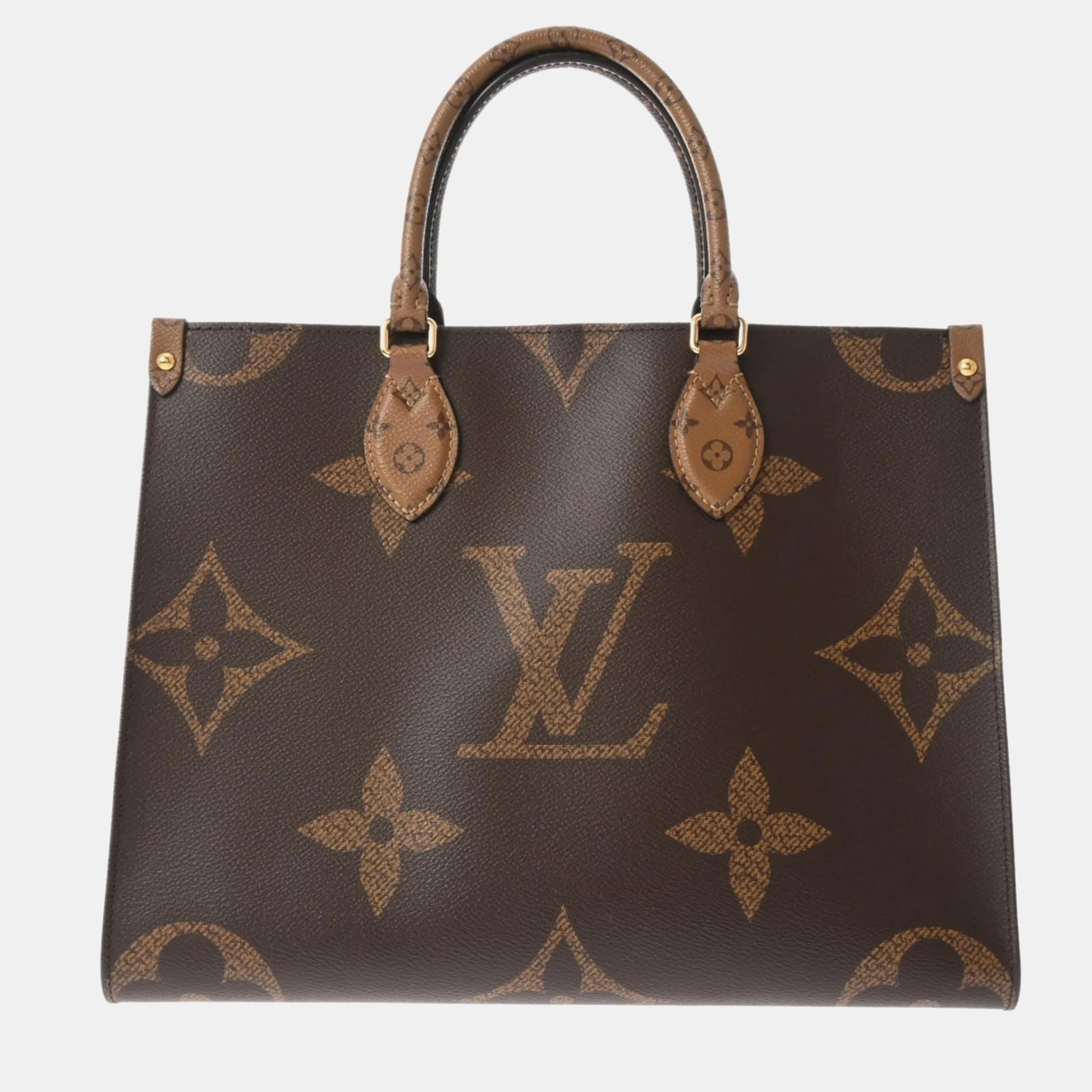 

Louis Vuitton Brown Giant Monogram Canvas Onthego MM Tote Bag