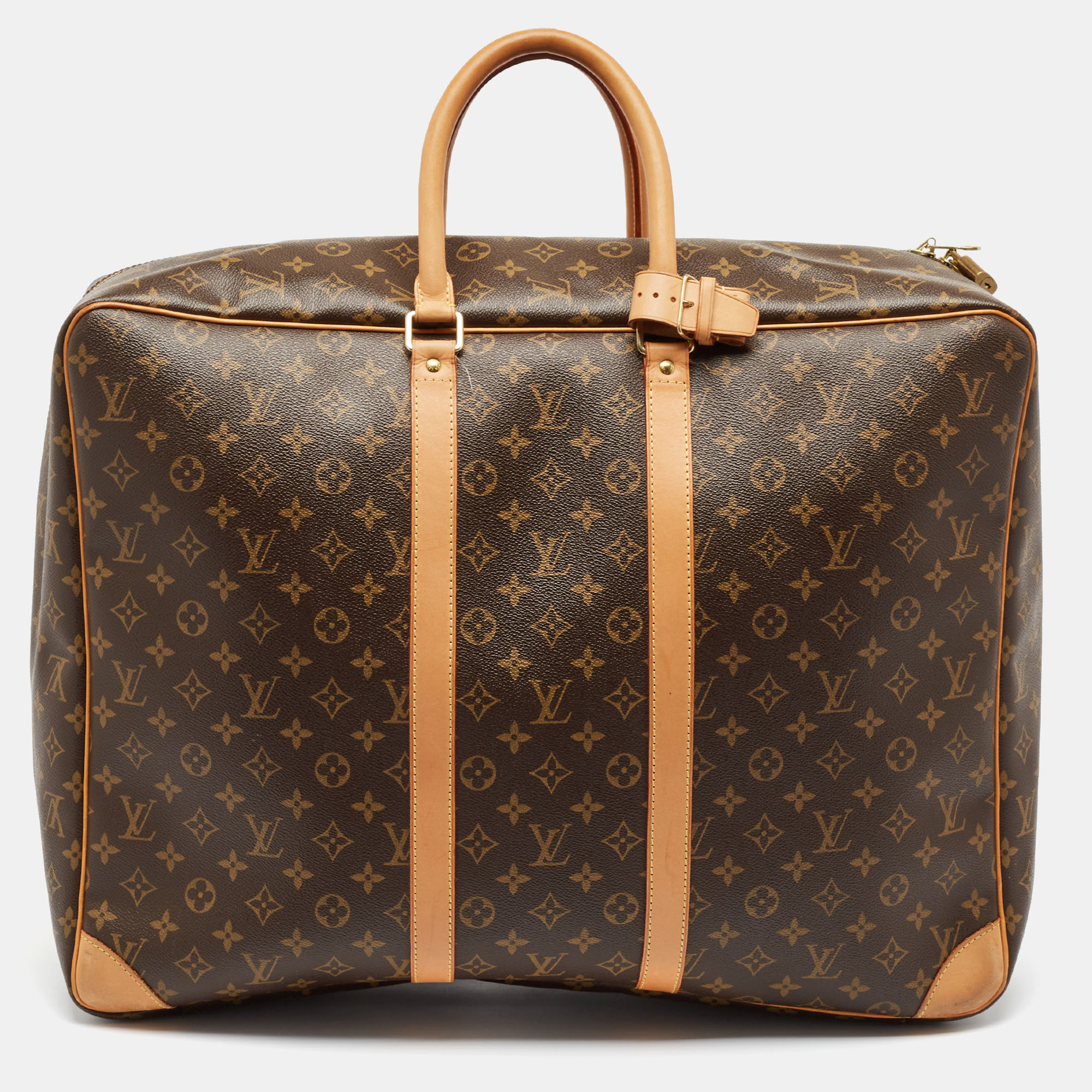 

Louis Vuitton Monogram Canvas Sirius Soft 55 Suitcase, Brown