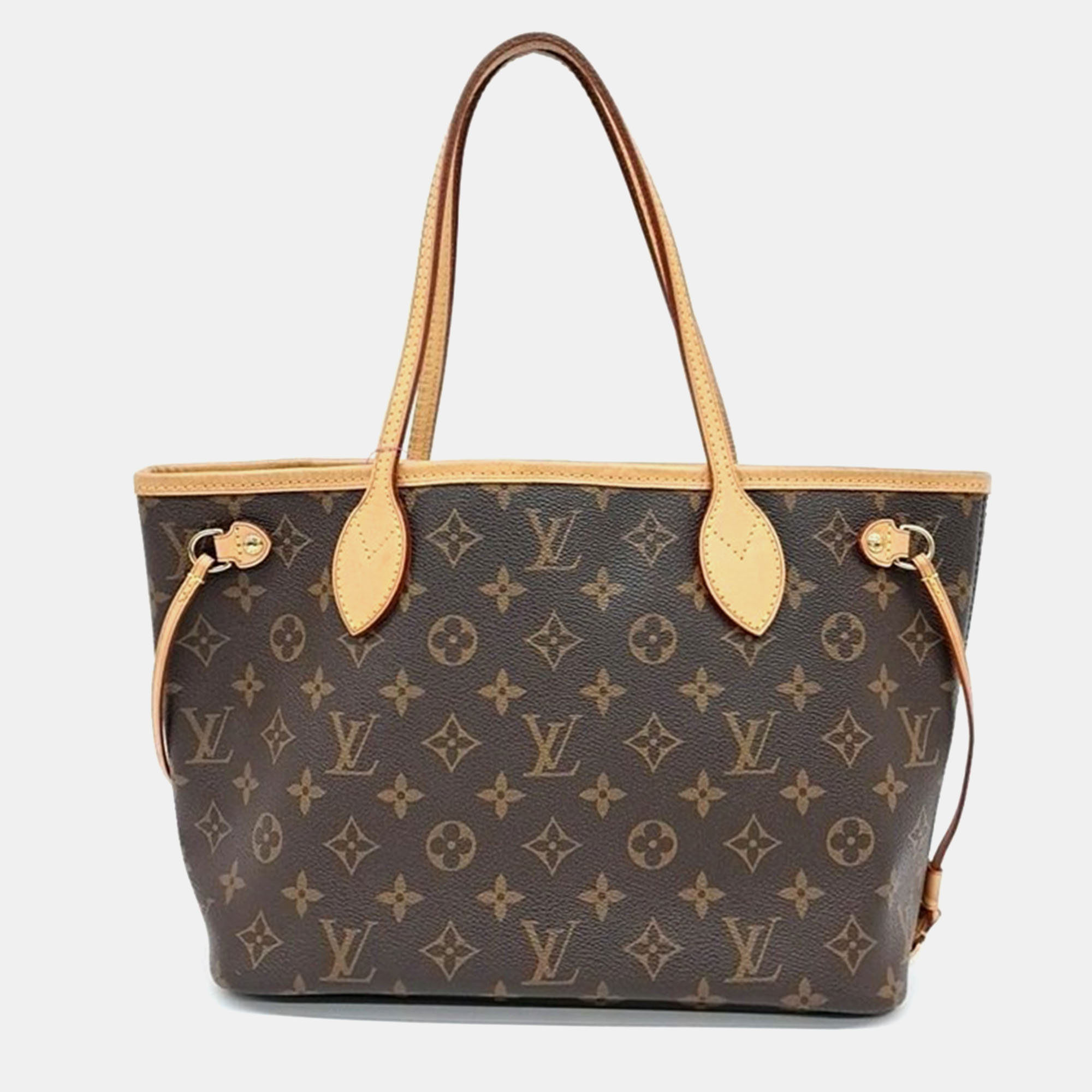 Pre-owned Louis Vuitton Monogram Neverfull Pm Bag In Brown