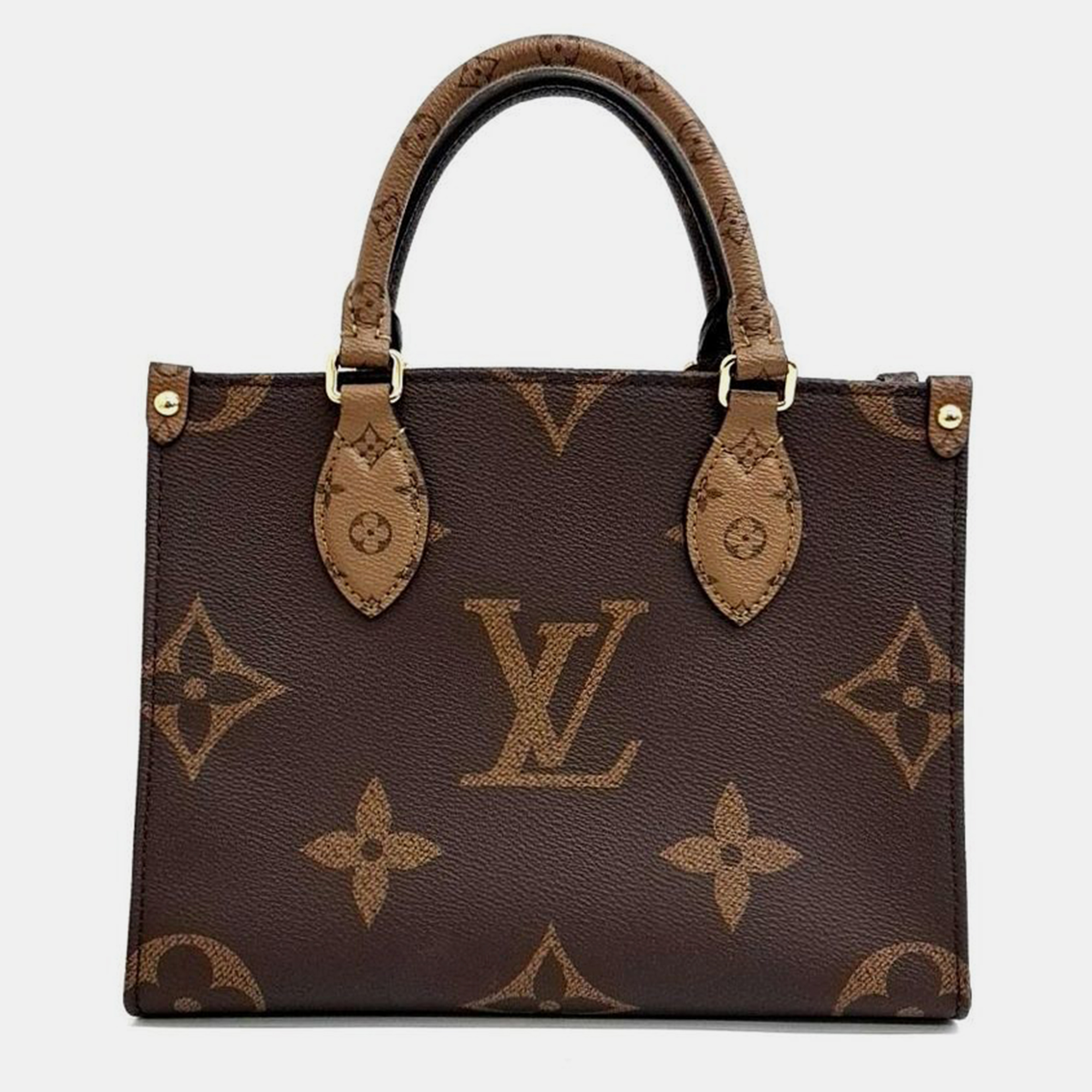 Pre-owned Louis Vuitton Monogram On The Go Pm Bag In Brown