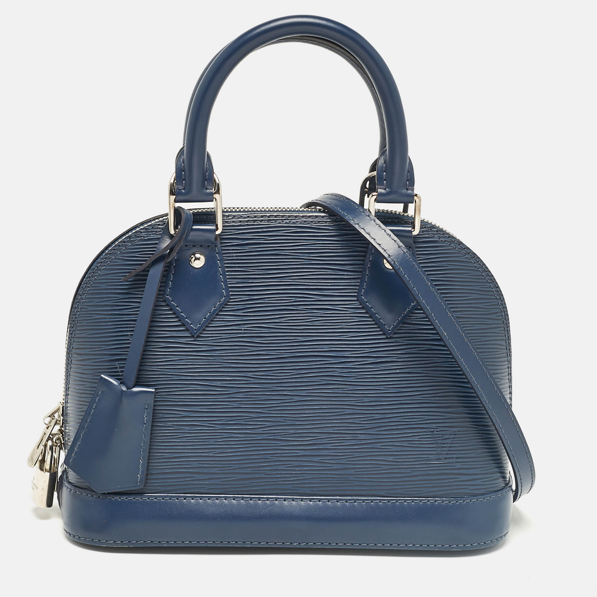 

Louis Vuitton Indigo Epi Leather Alma BB Bag, Blue