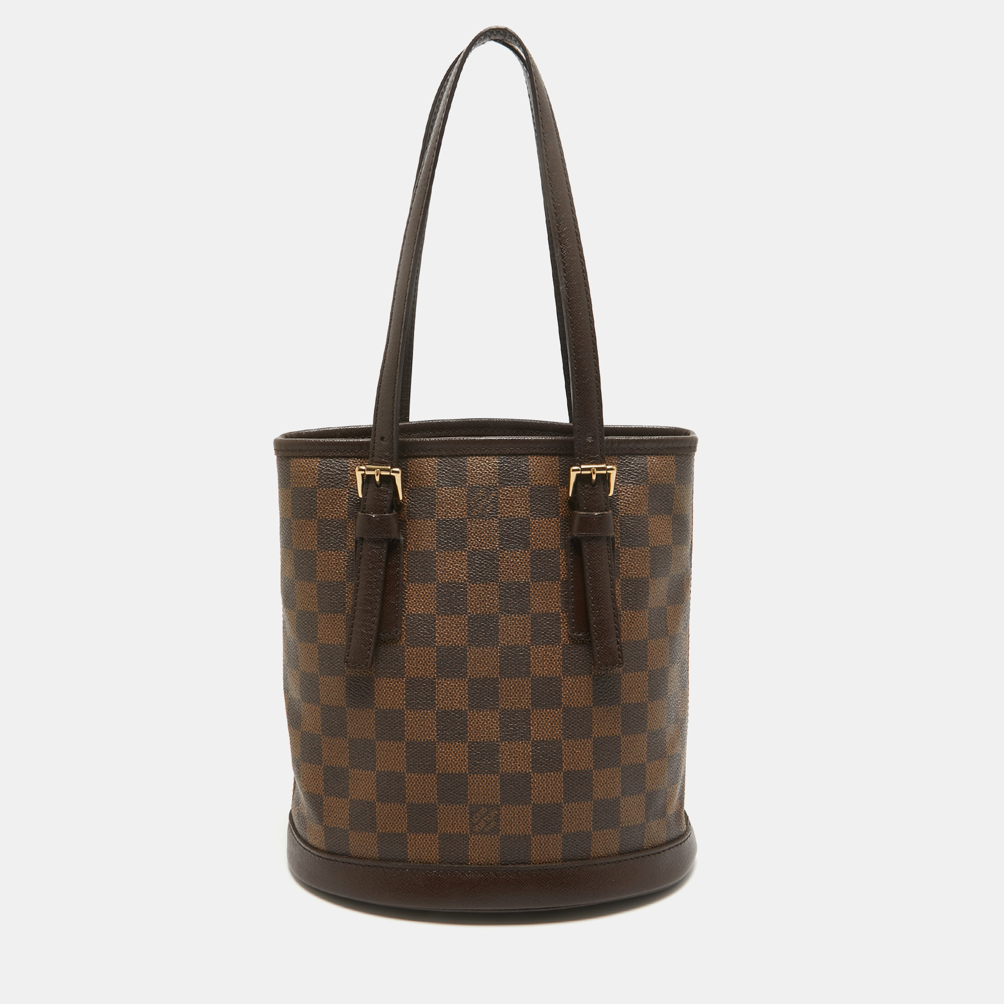 

Louis Vuitton Damier Ebene Canvas Marais Bucket Bag, Brown