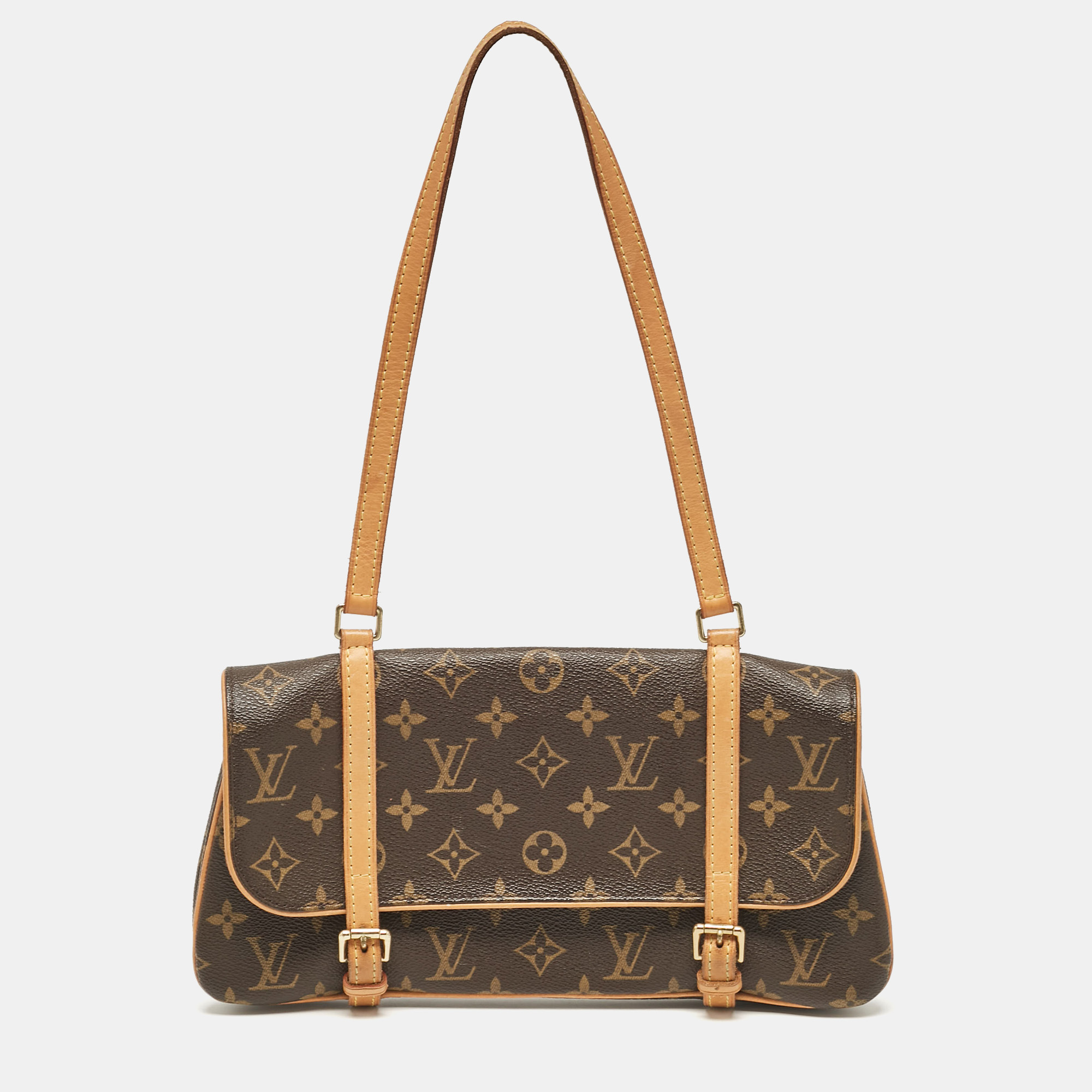 

Louis Vuitton Monogram Canvas Marelle Pochette Bag, Brown