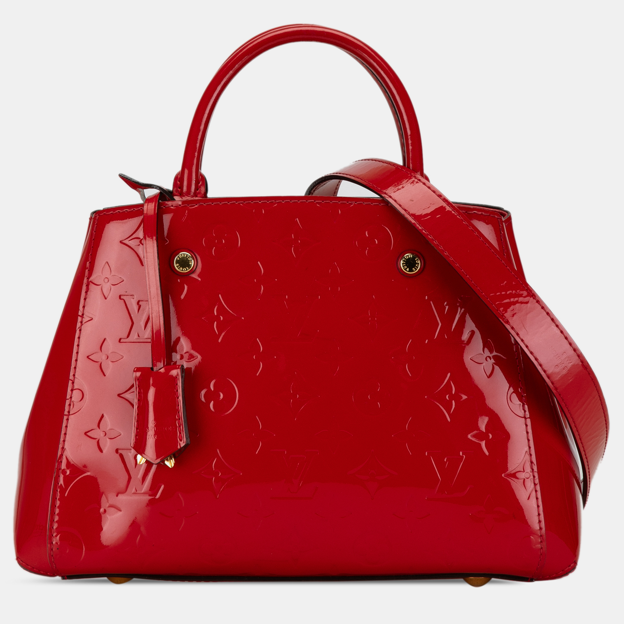 

Louis Vuitton Monogram Vernis Montaigne BB, Red