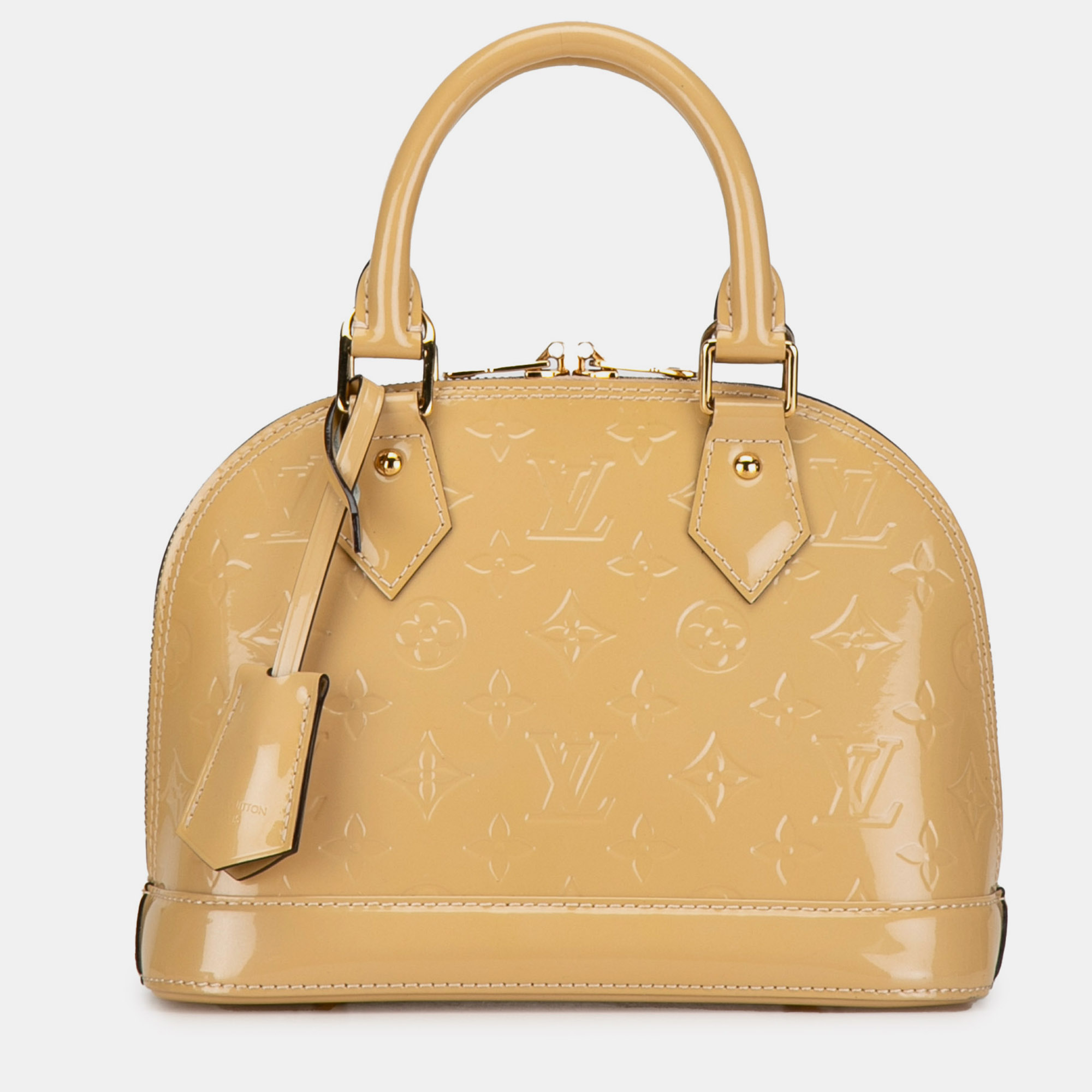 

Louis Vuitton Monogram Vernis Alma BB Bag, Yellow