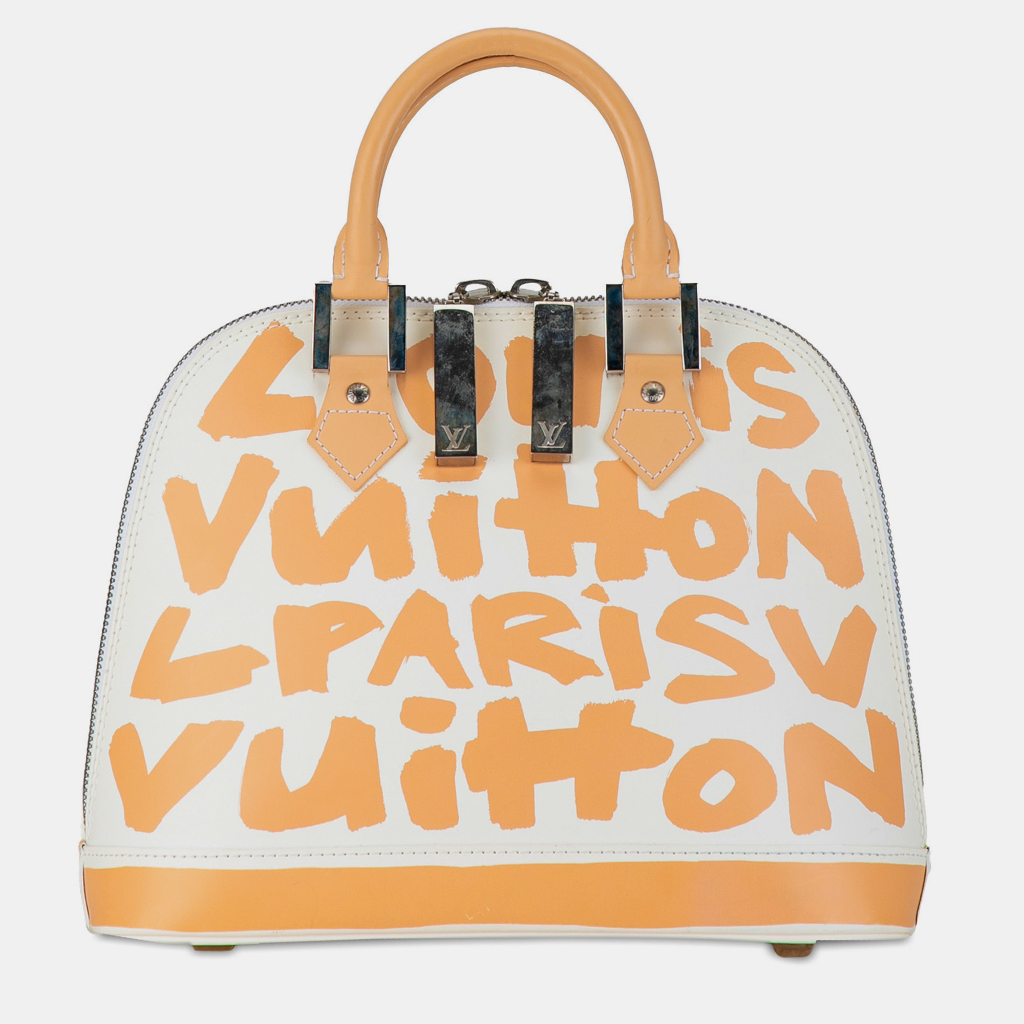 Pre-owned Louis Vuitton Stephen Sprouse Graffiti Alma Mm Bag In Brown