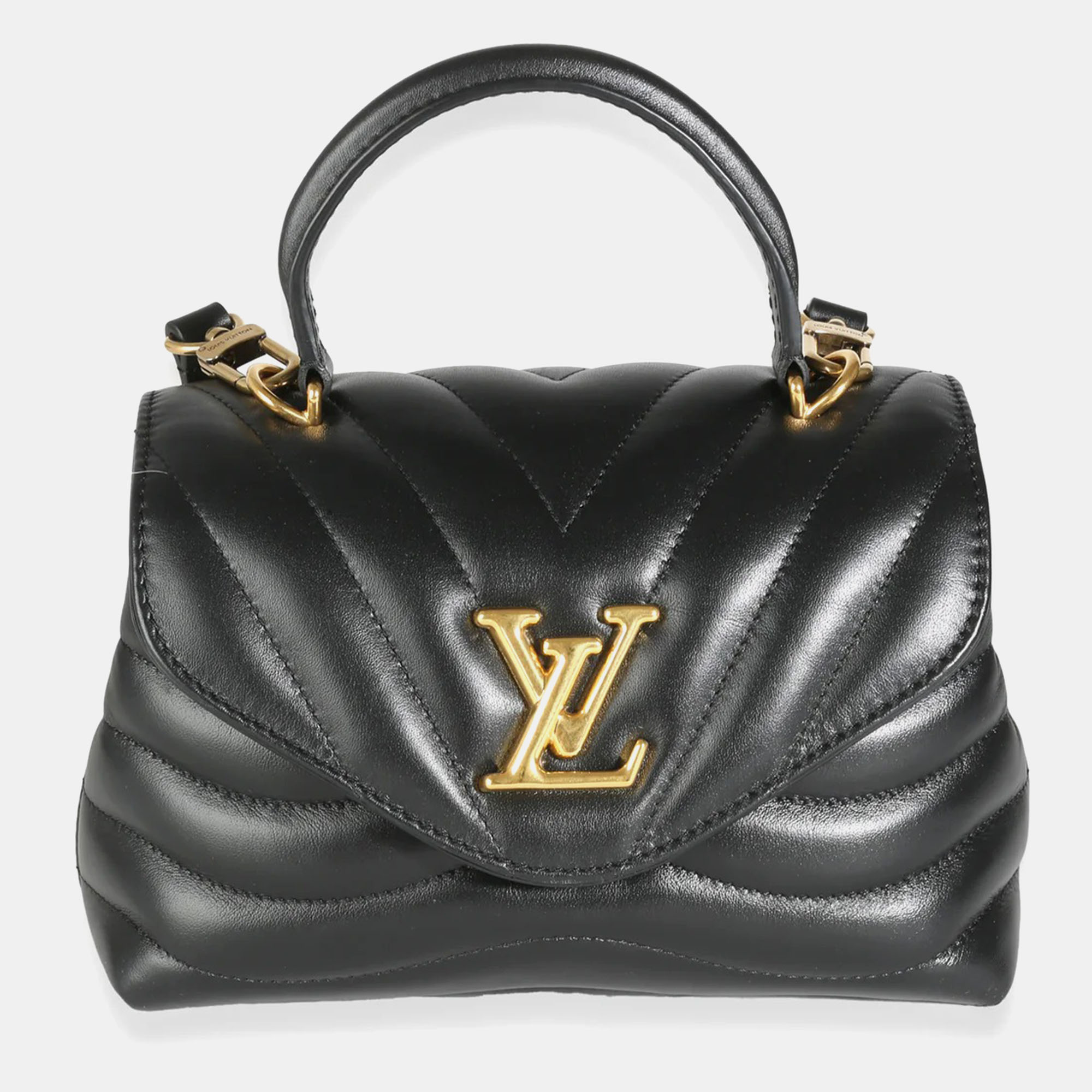 

Louis Vuitton Black Calfskin Hold Me New Wave Shoulder Bag