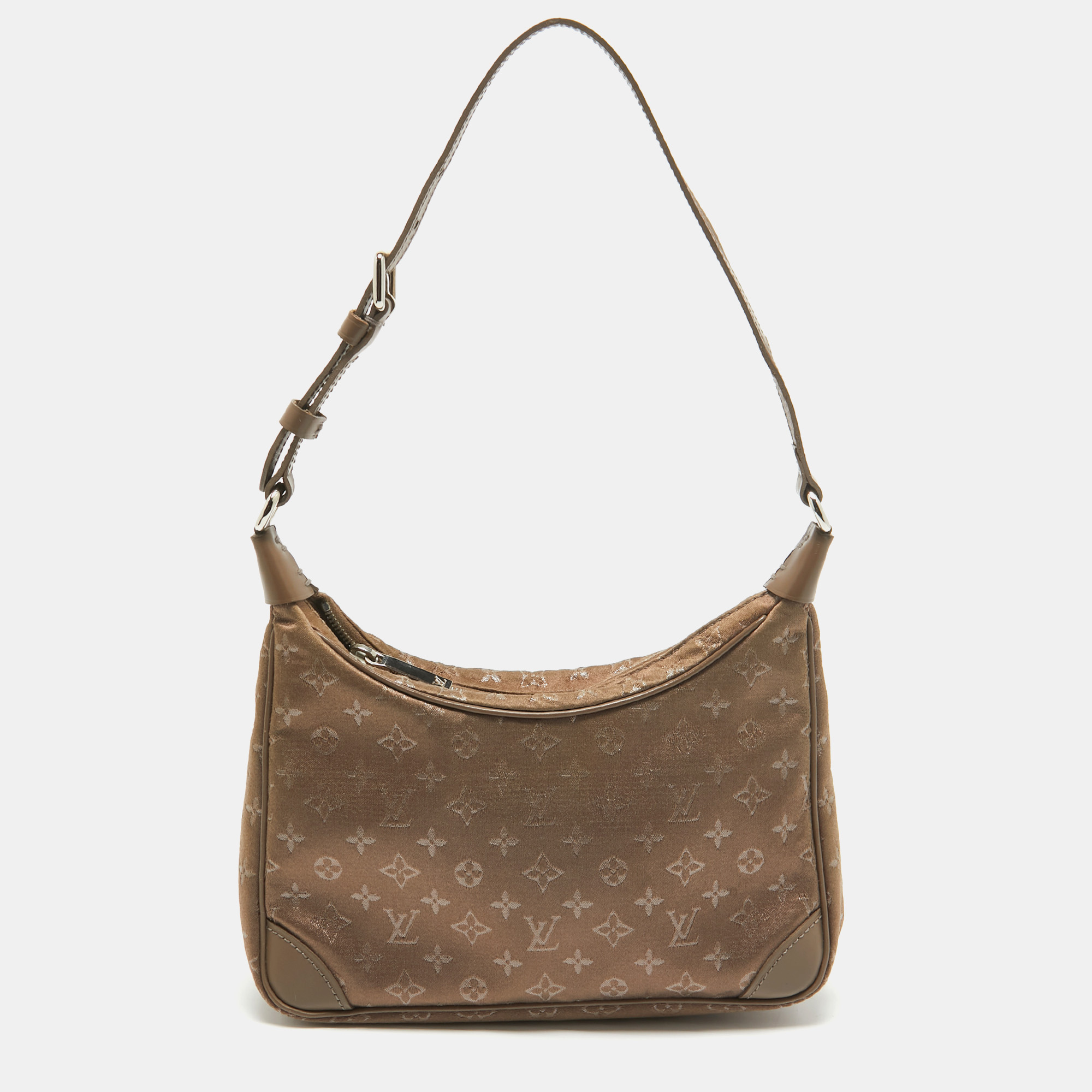 

Louis Vuitton Brown Monogram Satin Mini Boulogne Bag