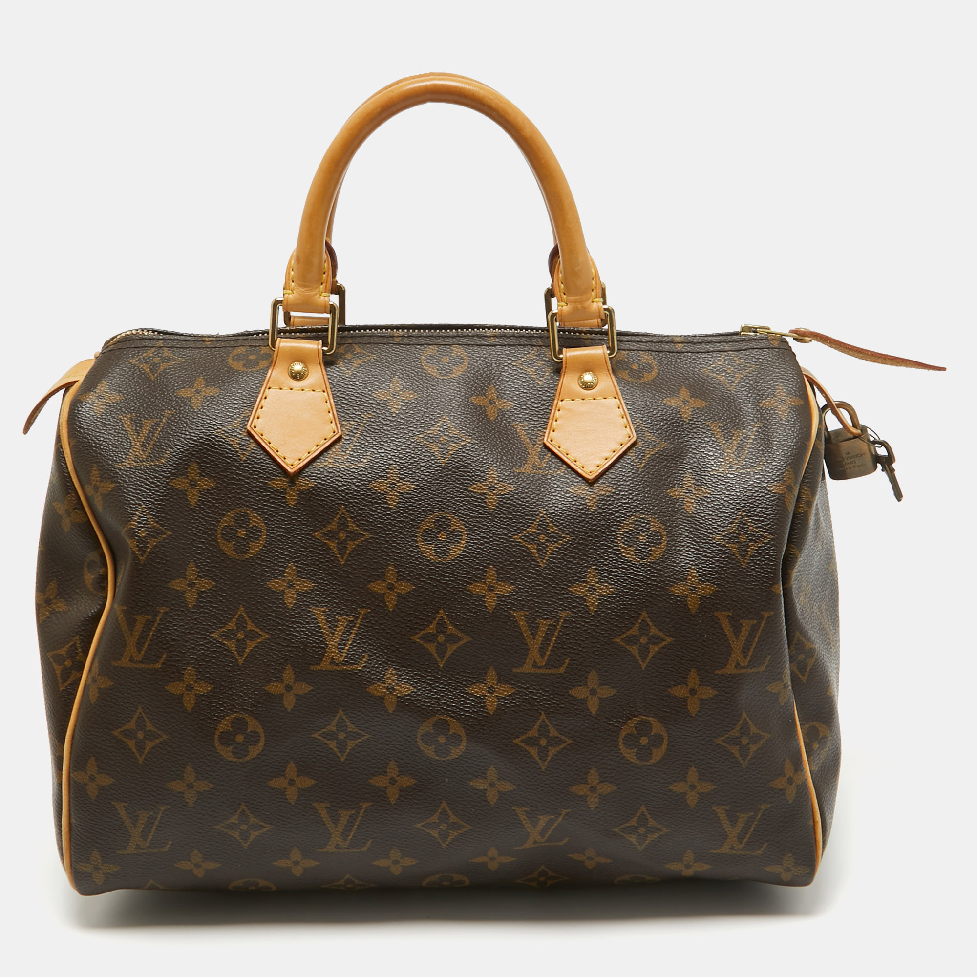 

Louis Vuitton Monogram Canvas Speedy 30 Bag, Brown