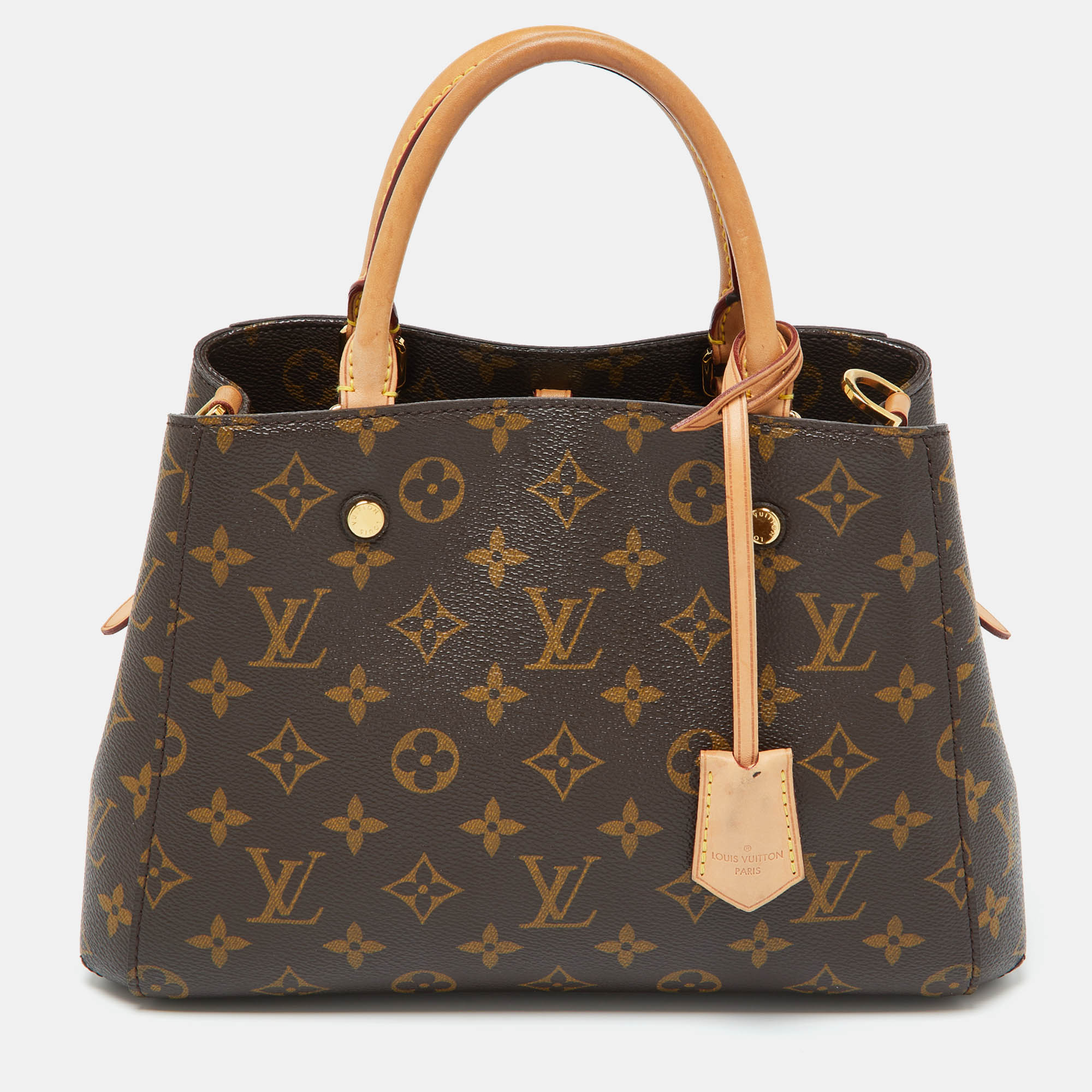 

Louis Vuitton Monogram Canvas Montaigne BB Bag, Brown