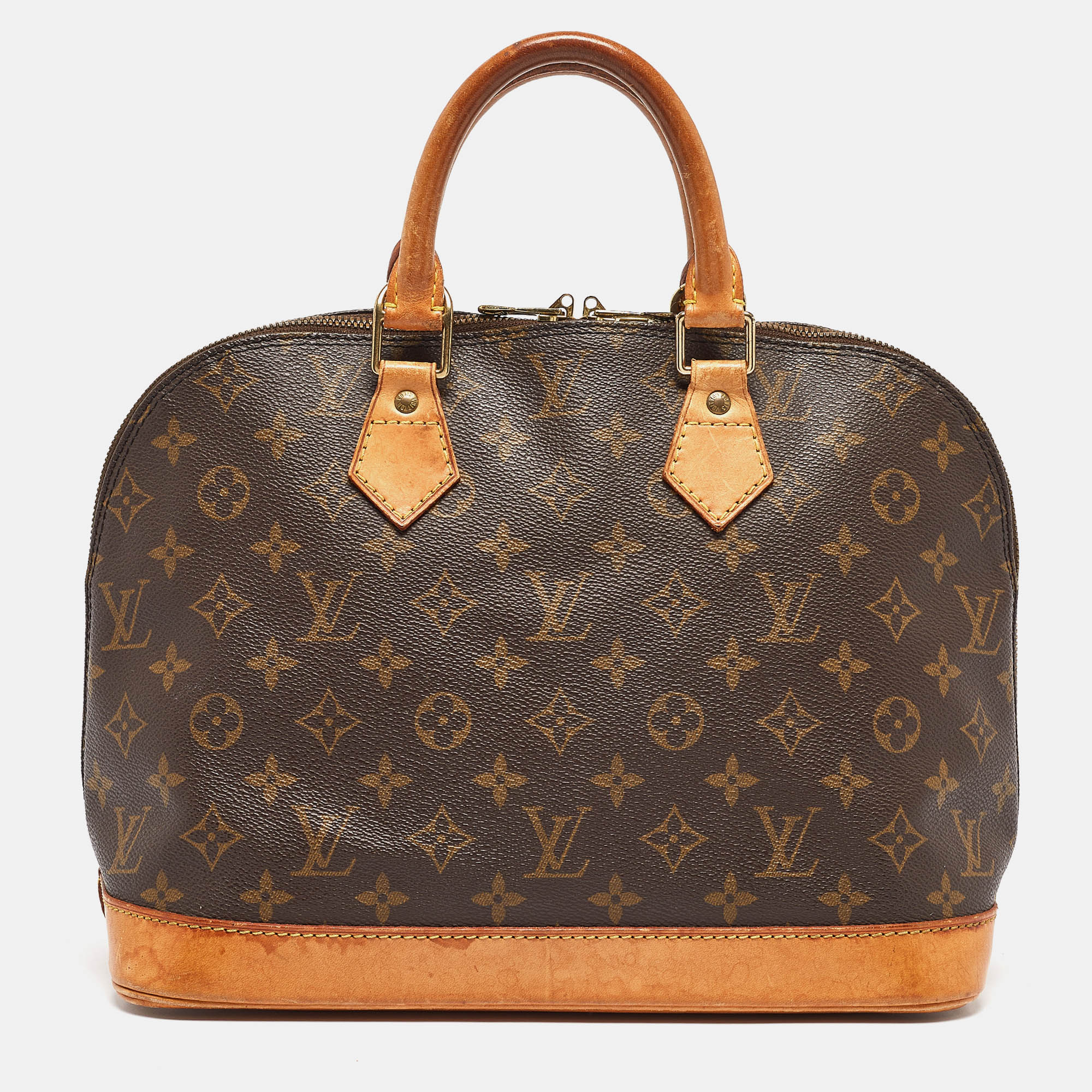 

Louis Vuitton Monogram Canvas Alma PM Bag, Brown