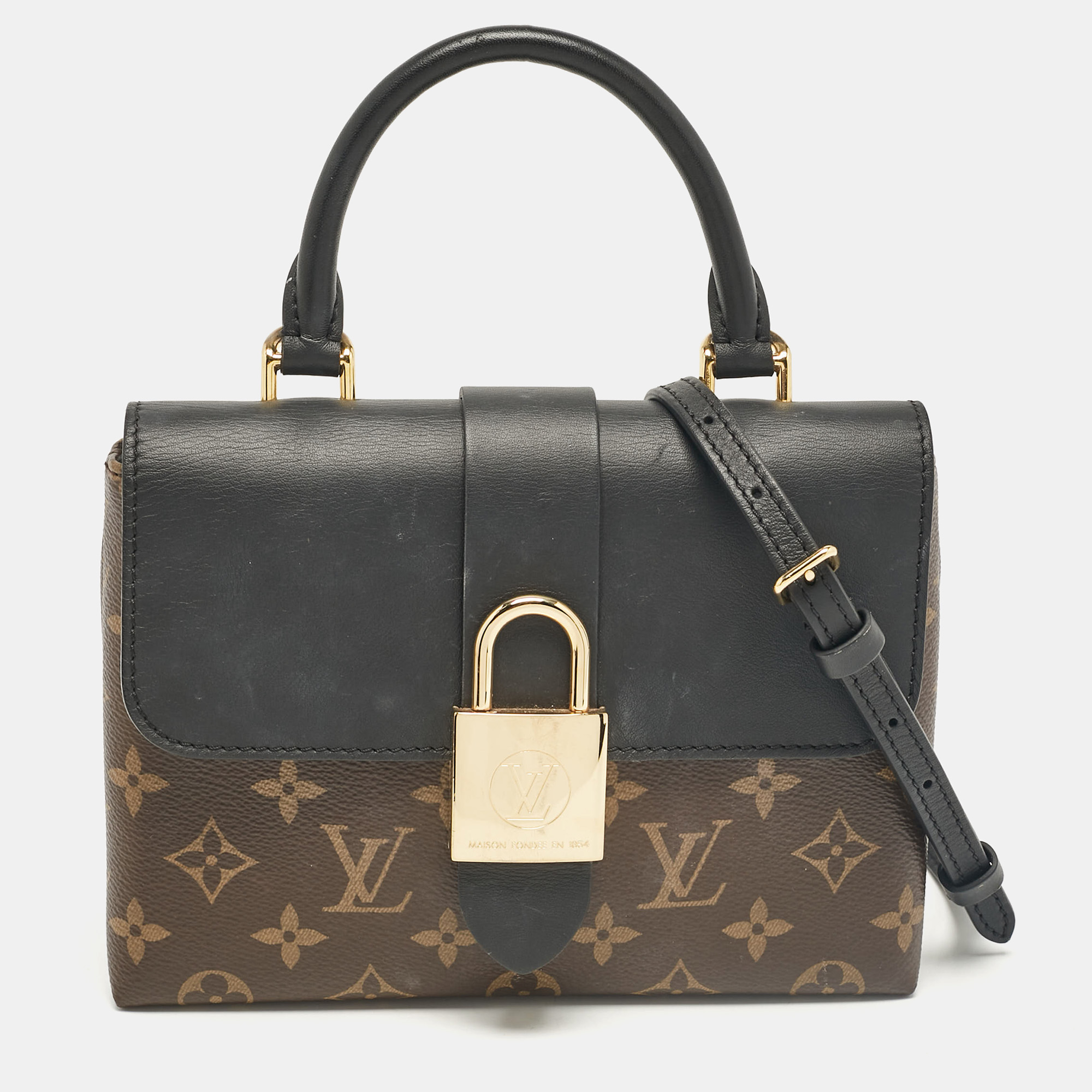 

Louis Vuitton Black Monogram Canvas and Leather Locky BB Bag