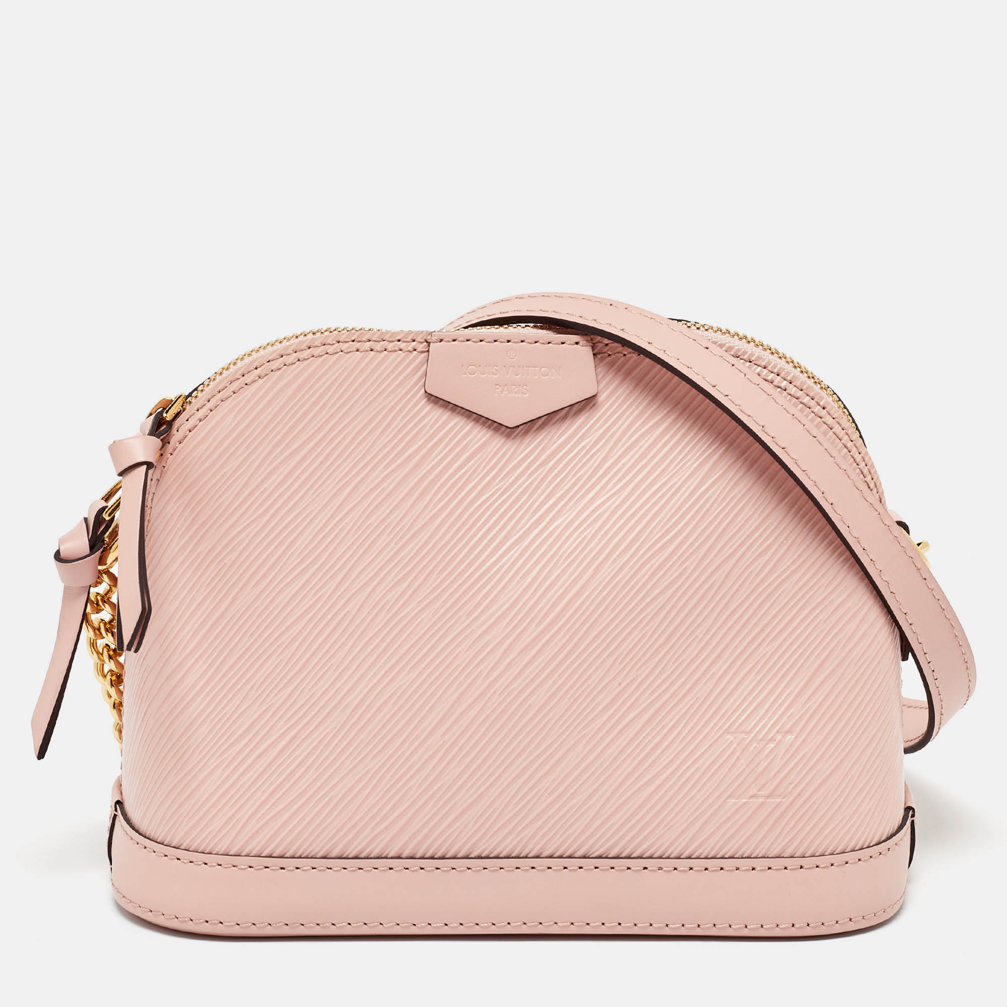 

Louis Vuitton Rose Ballerine Epi Leather Mini Alma Bag, Pink