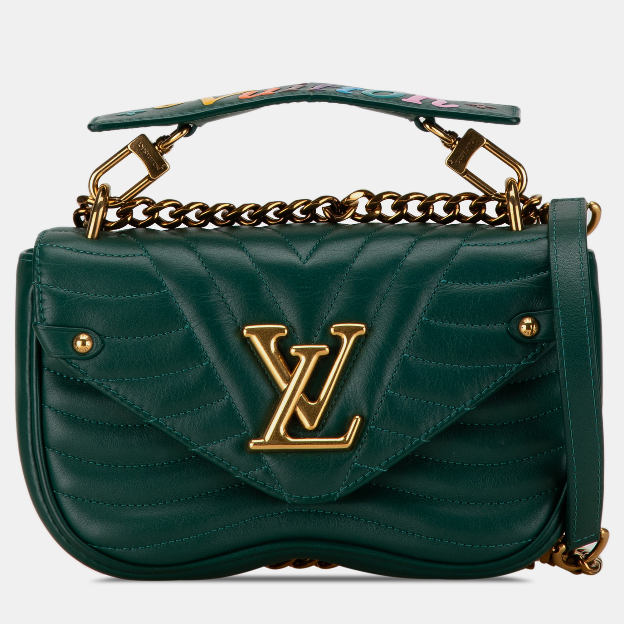 

Louis Vuitton New Wave Chain Bag PM Bag, Green