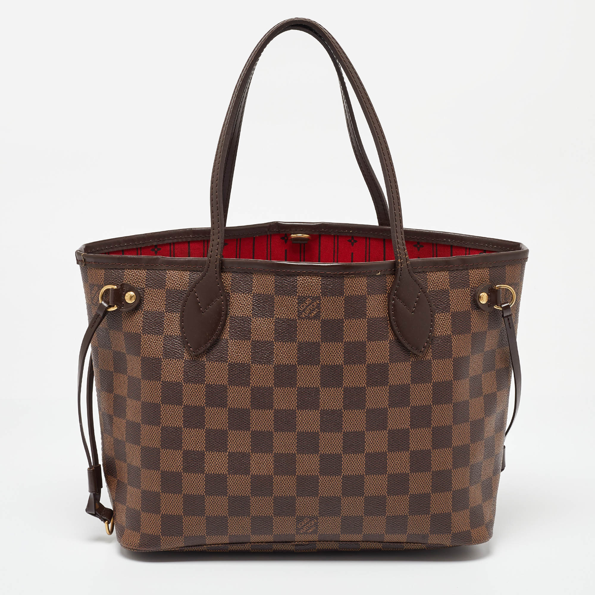 

Louis Vuitton Damier Ebene Canvas Neverfull PM Bag, Brown