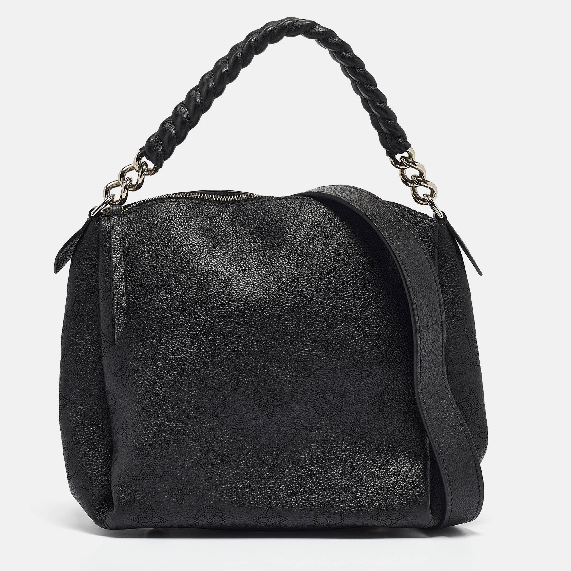 

Louis Vuitton Black Monogram Mahina Leather Babylone Chain BB Bag