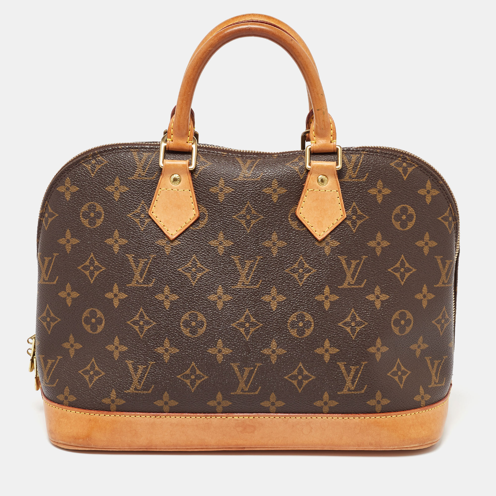 

Louis Vuitton Monogram Canvas Alma PM Bag, Brown