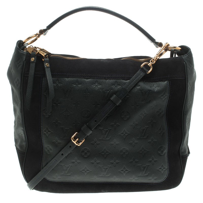 Pre Owned Louis Vuitton Orage Monogram Empreinte Leather Audacieuse MM Bag